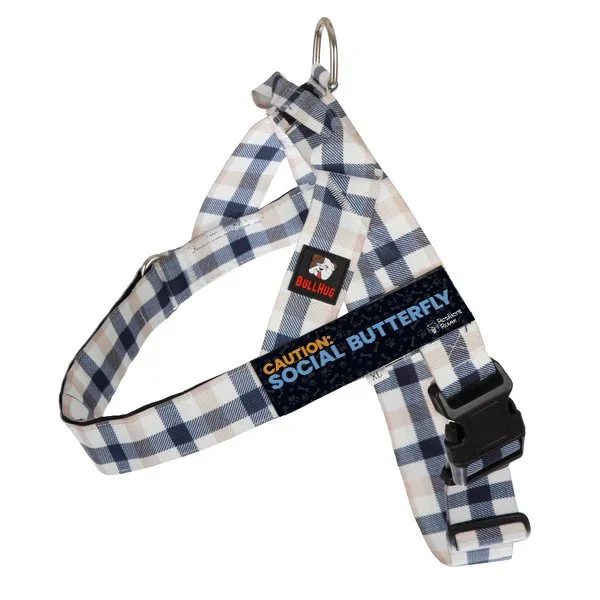 Caution Social Butterfly_BH Harness_Plaid.jpg