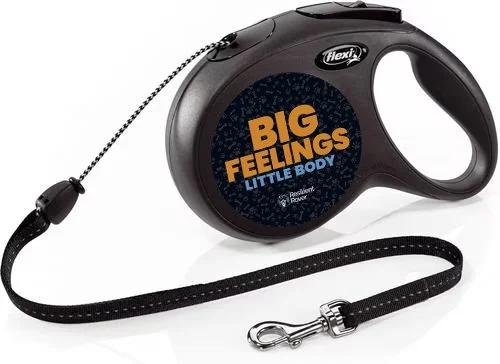 Flexi Retractable Leash with High-Vis Message