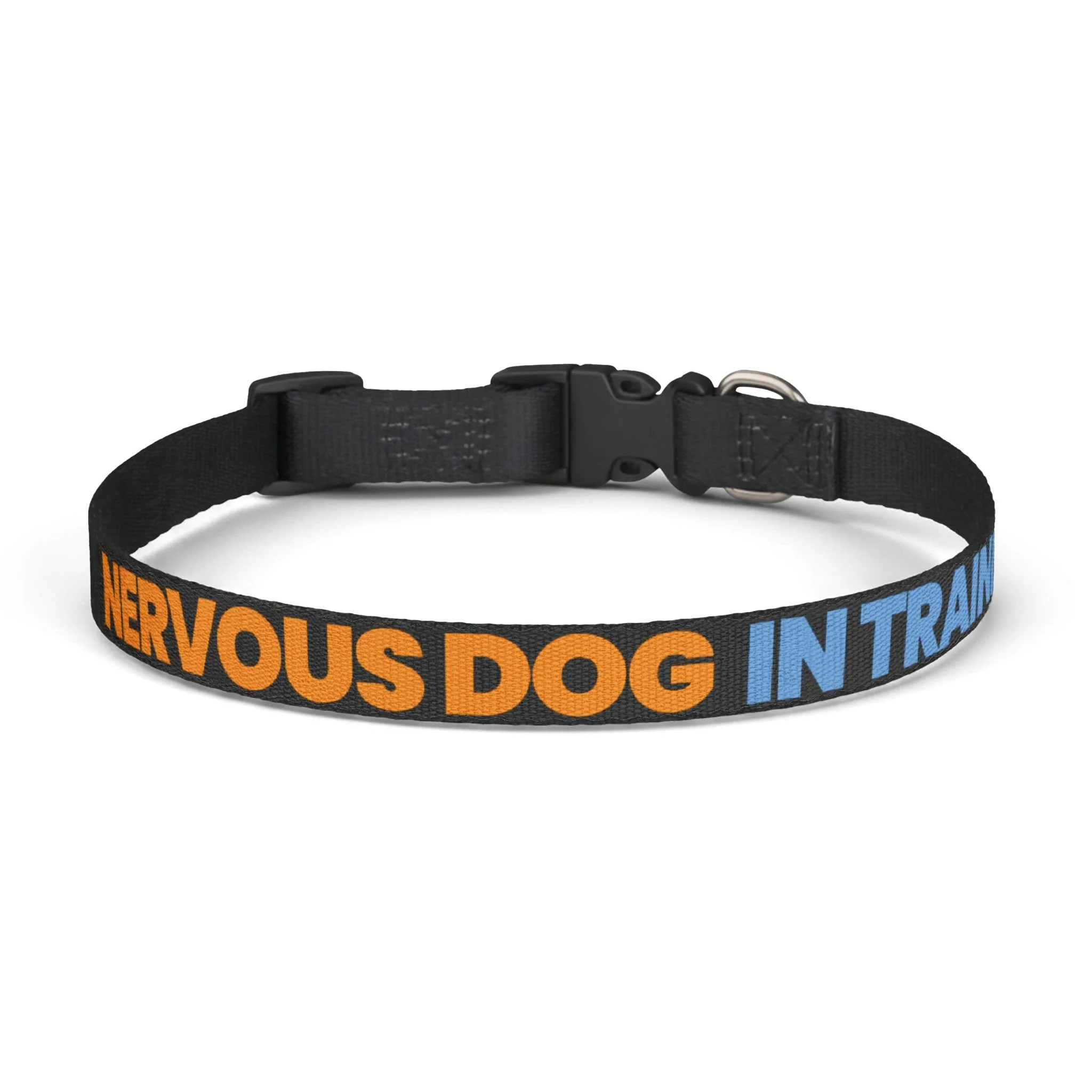 “Nervous Dog In Training” Buckle Collar — Gentle Training Collar for Anxious Dogs