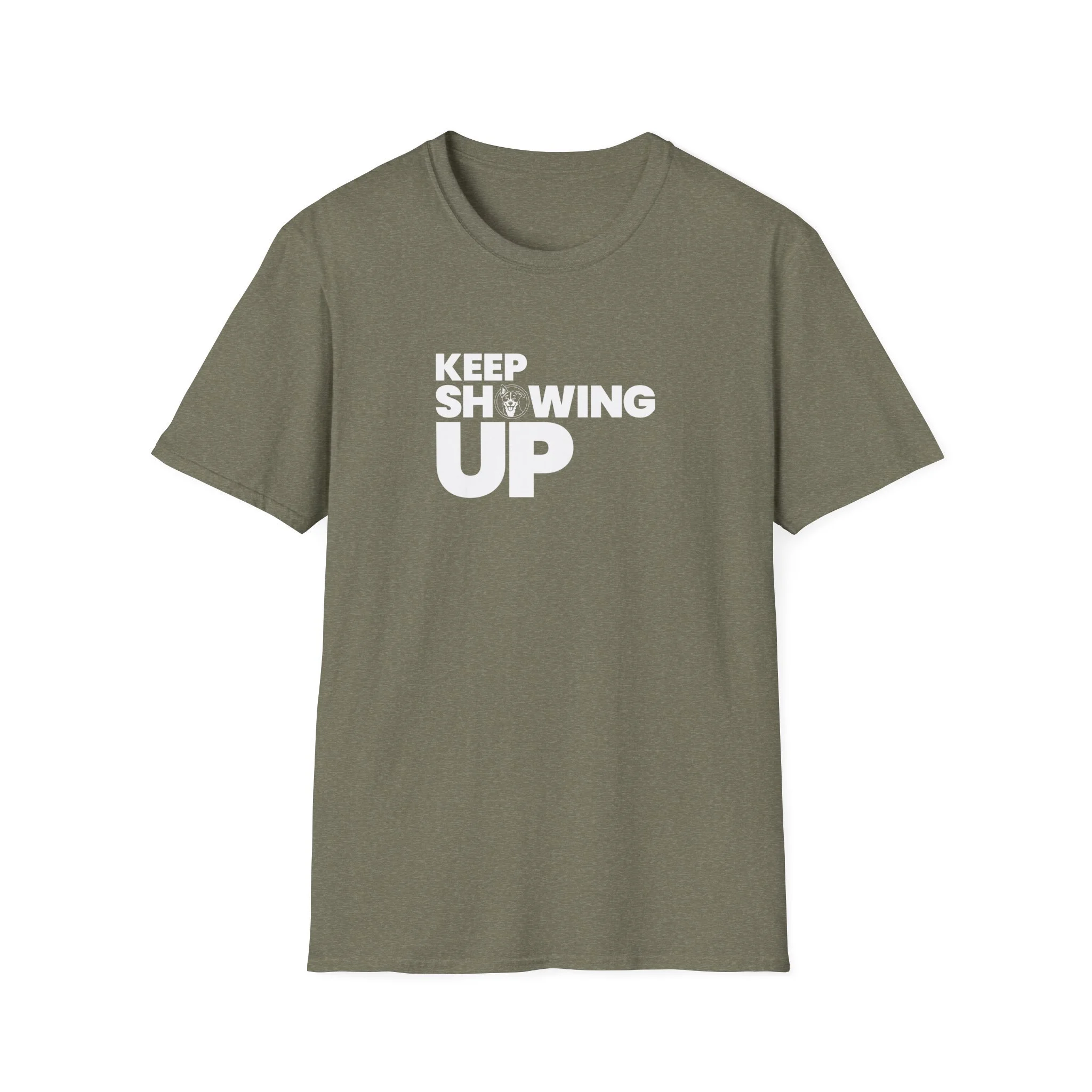 Keep Showing Up Lightweight Crew-neck Unisex T-Shirt