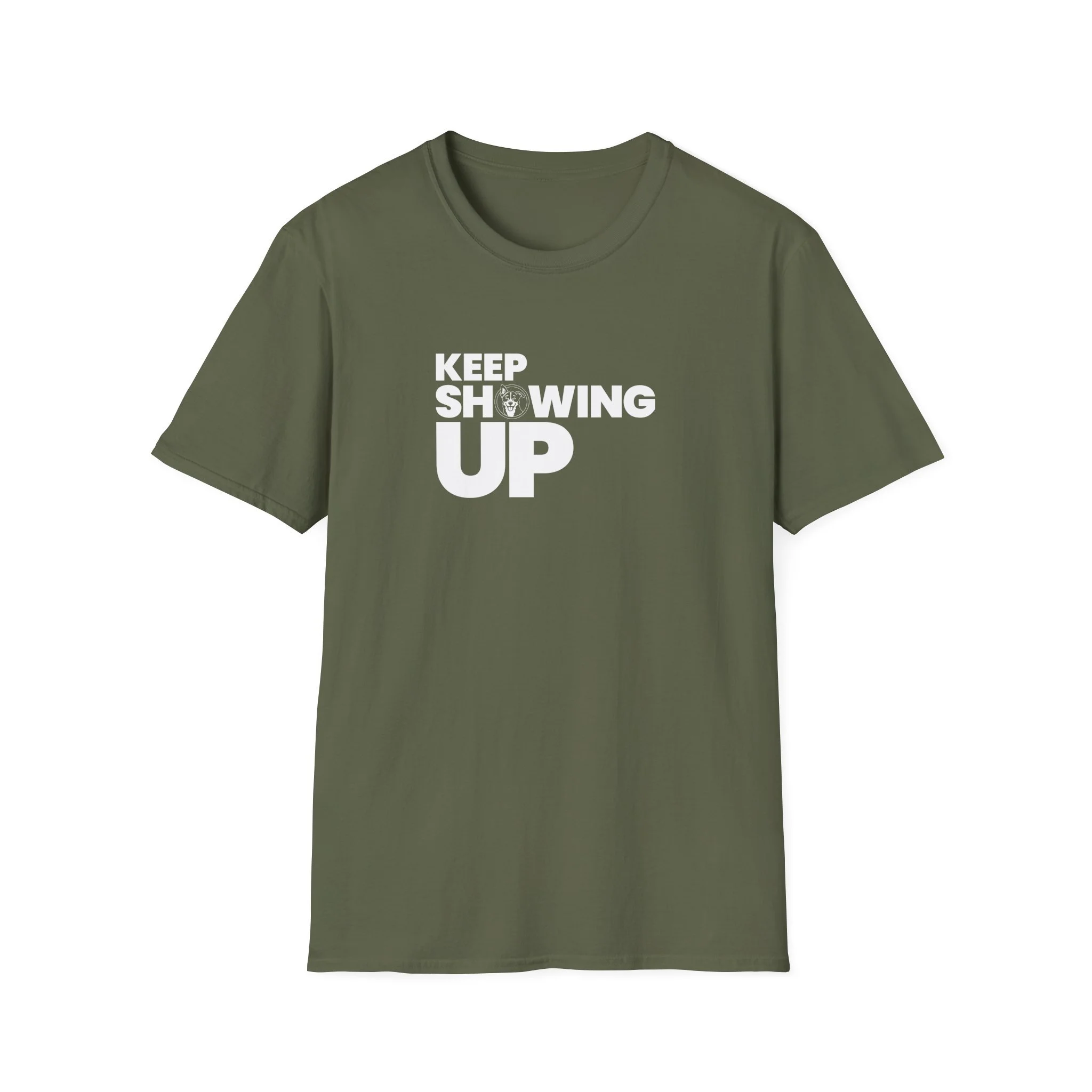 Keep Showing Up Lightweight Crew-neck Unisex T-Shirt