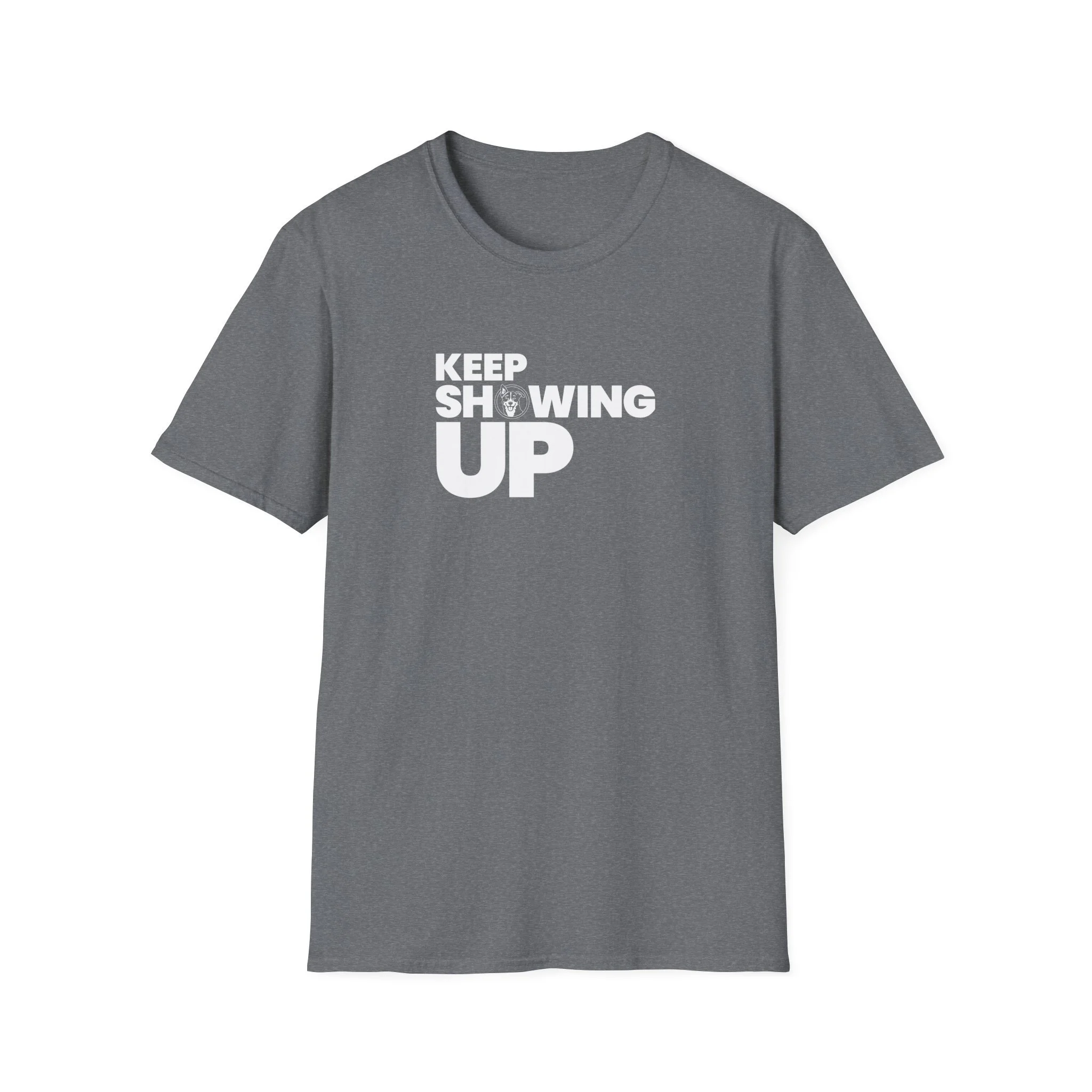 Keep Showing Up Lightweight Crew-neck Unisex T-Shirt