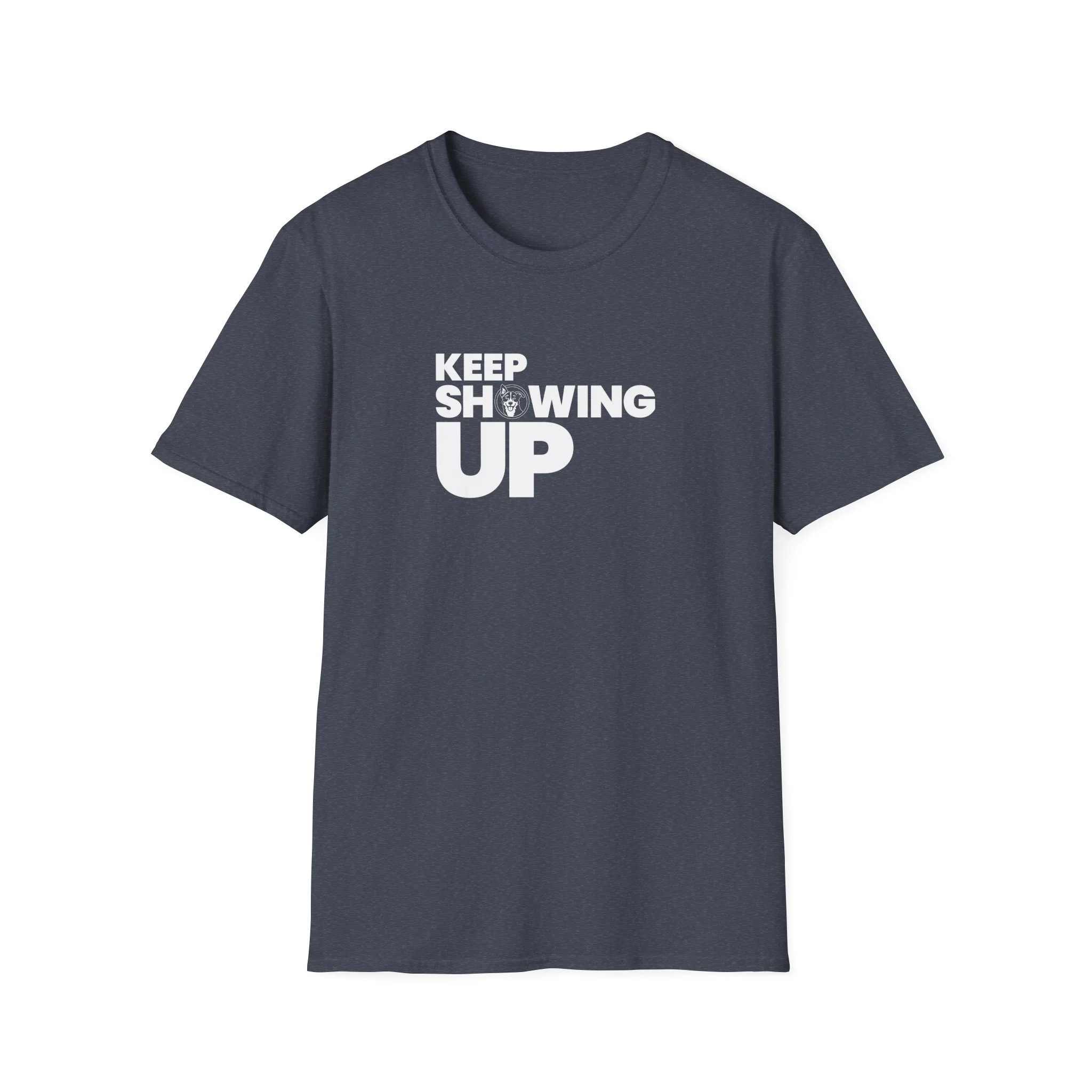 Keep Showing Up Lightweight Crew-neck Unisex T-Shirt