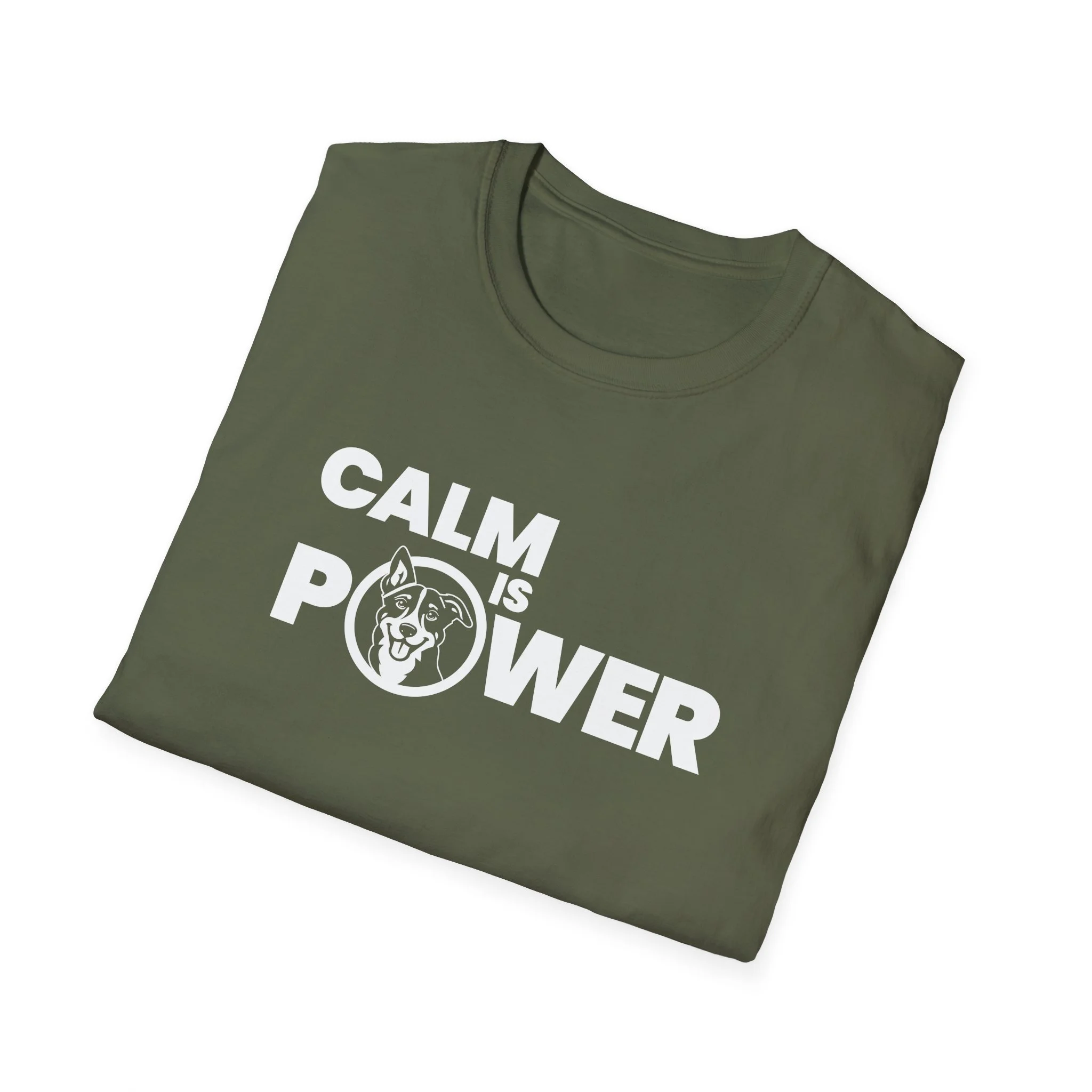 Calm Is Power Lightweight Crew-neck Unisex T-Shirt