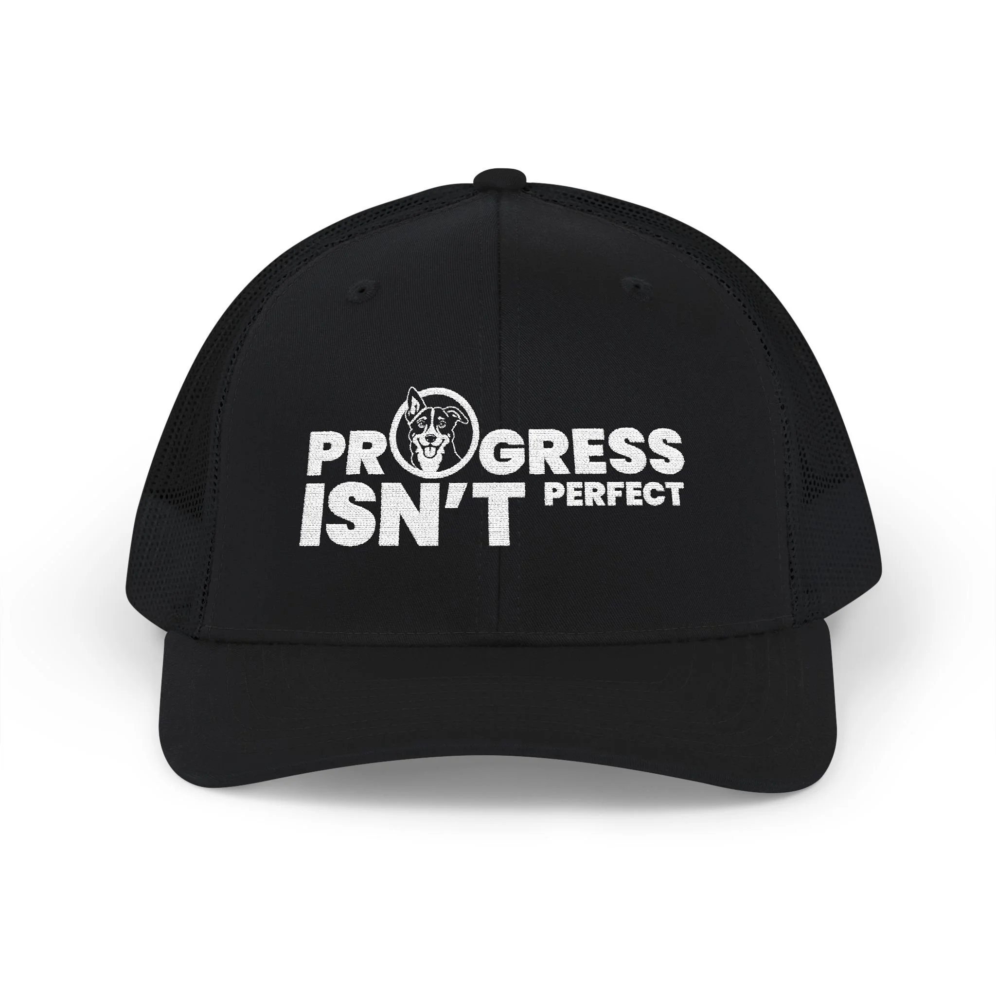 Progress Isn't Perfect Snapback Trucker Cap