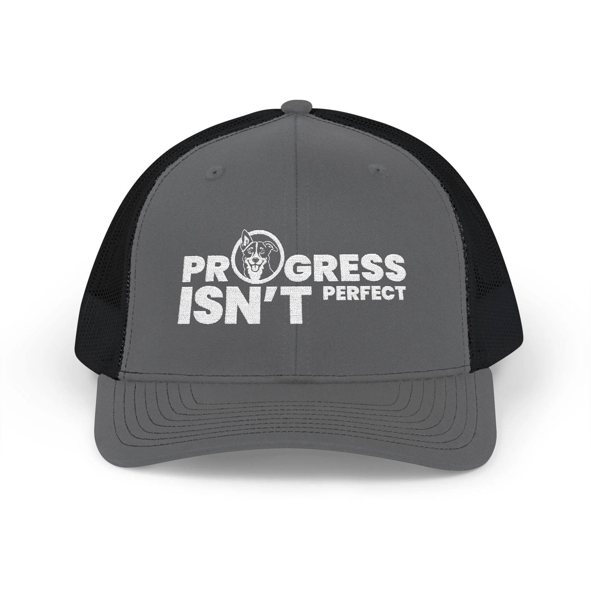 Progress Isn't Perfect Snapback Trucker Cap
