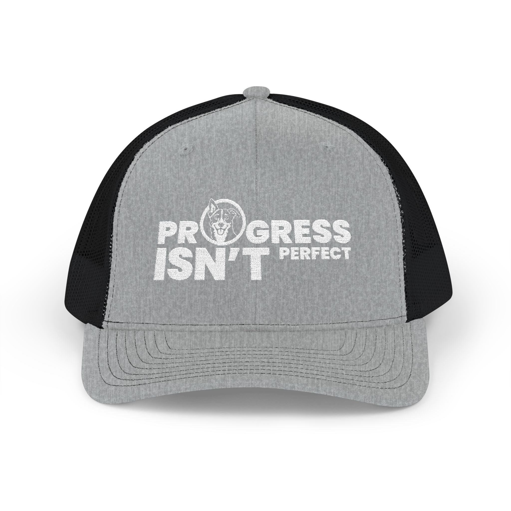 Progress Isn't Perfect Snapback Trucker Cap
