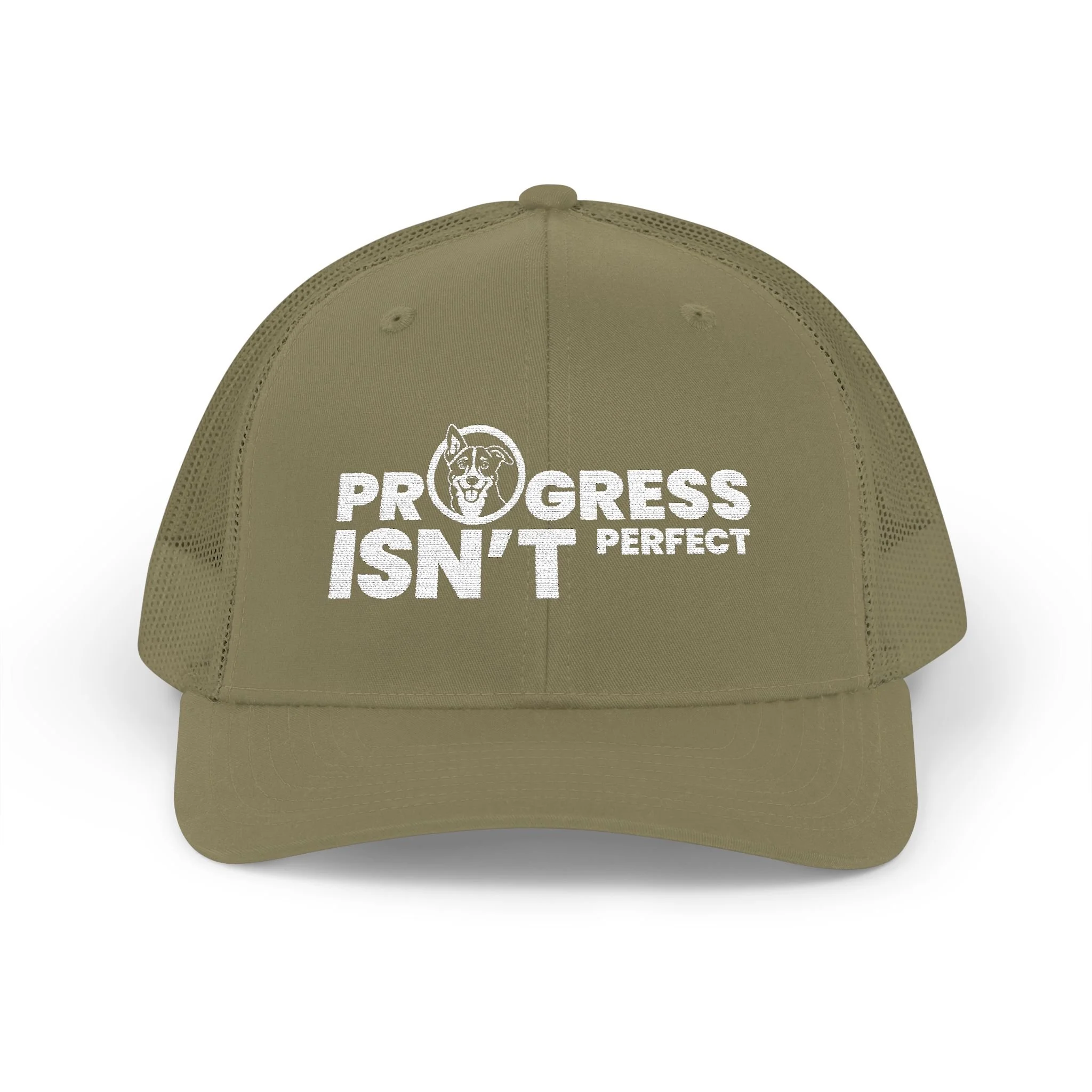 Progress Isn't Perfect Snapback Trucker Cap