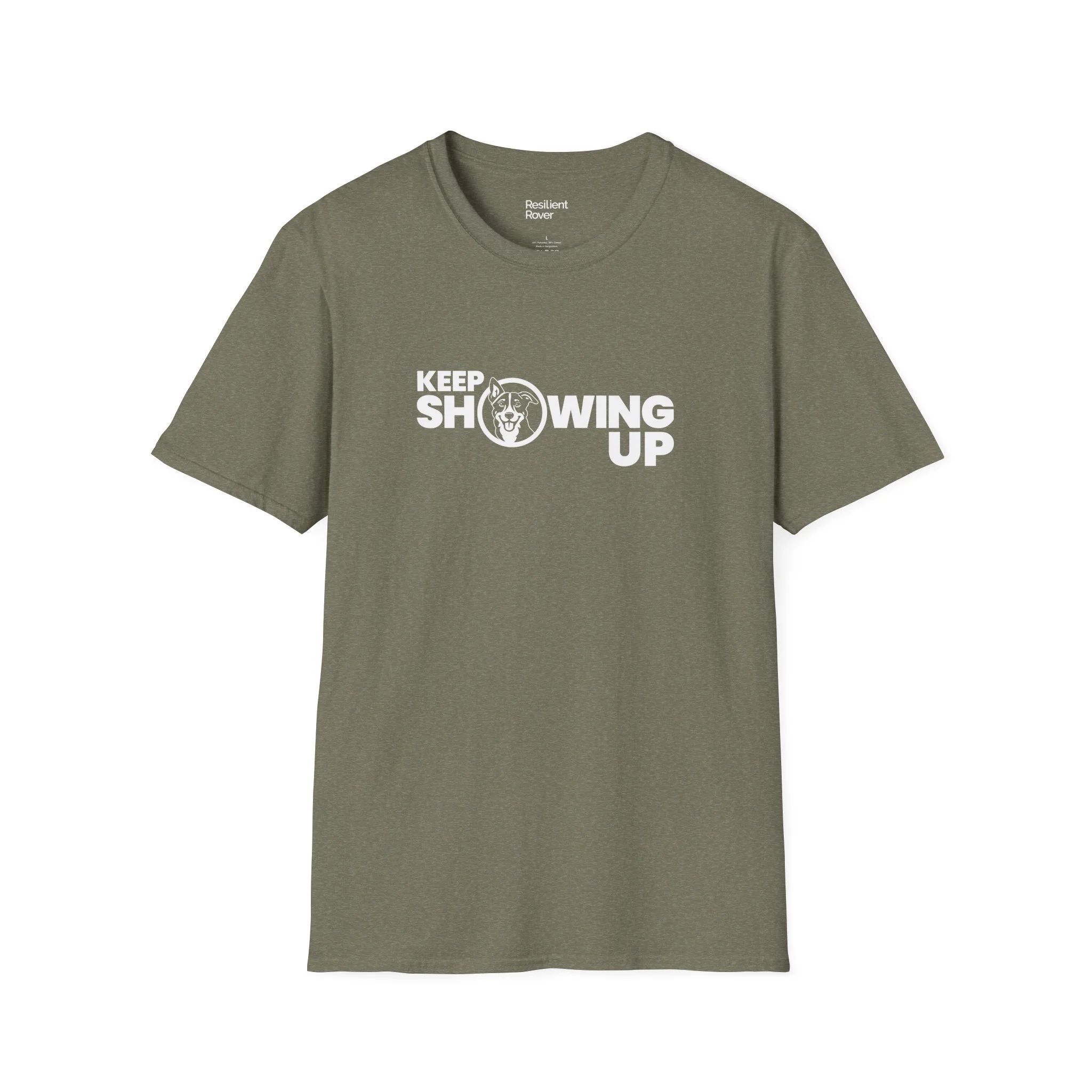 Keep Showing Up Lightweight Crew-neck Unisex T-Shirt