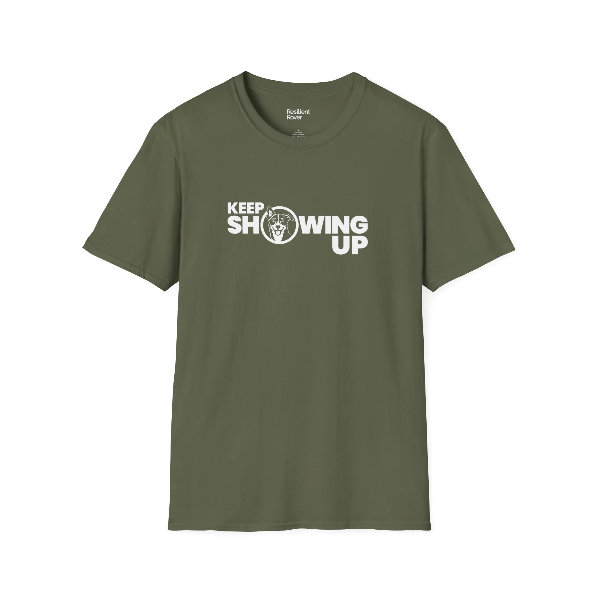Keep Showing Up Lightweight Crew-neck Unisex T-Shirt