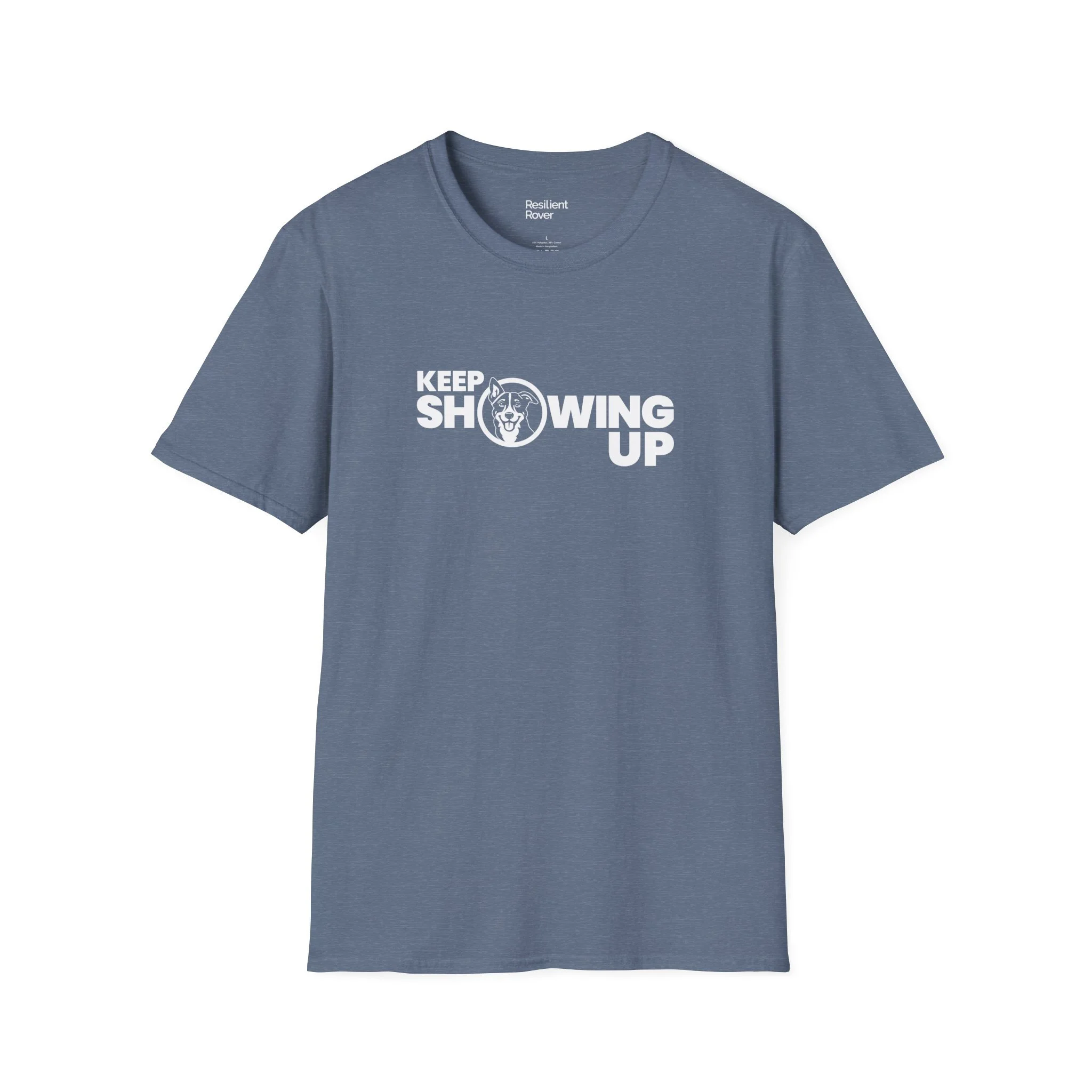 Keep Showing Up Lightweight Crew-neck Unisex T-Shirt