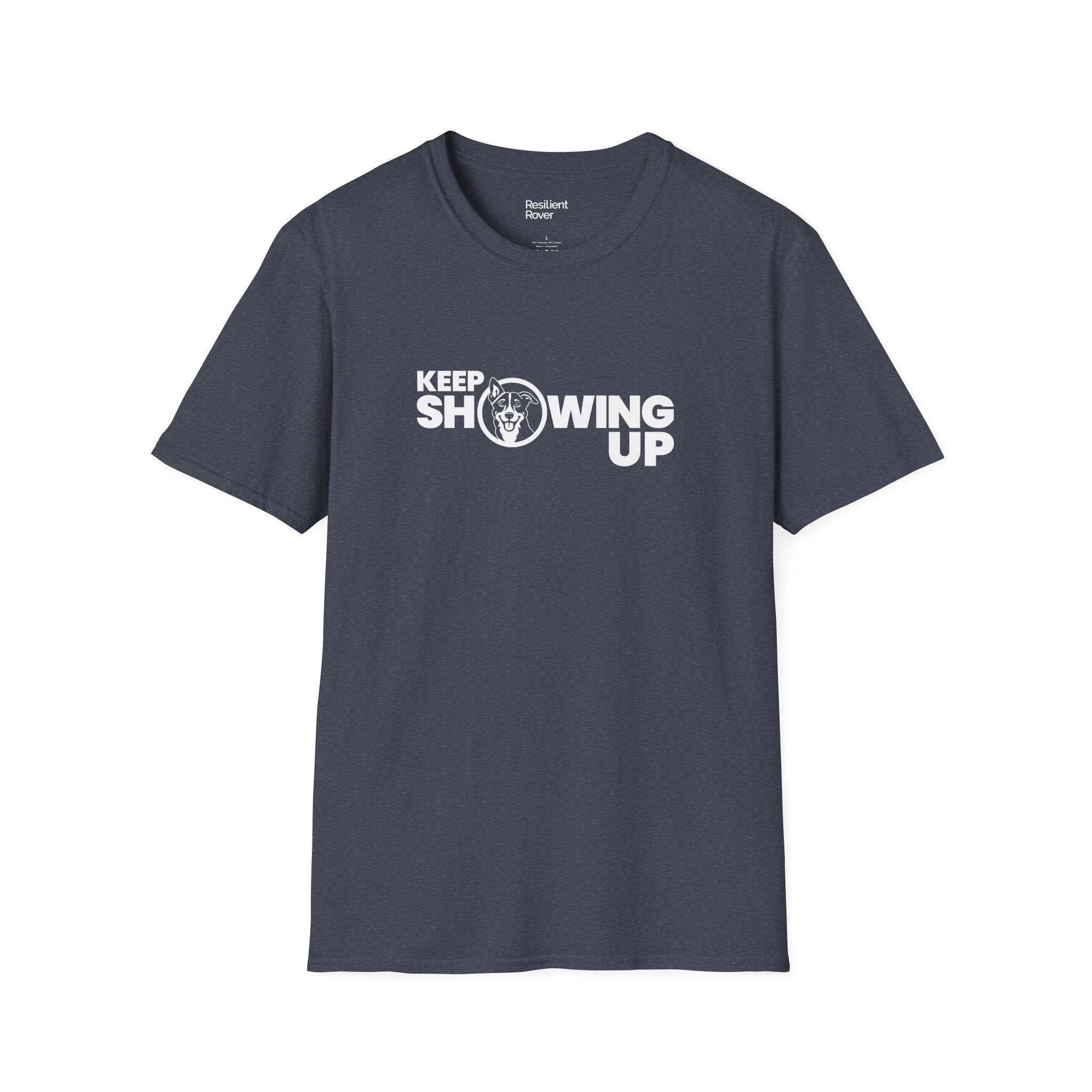 Keep Showing Up Lightweight Crew-neck Unisex T-Shirt