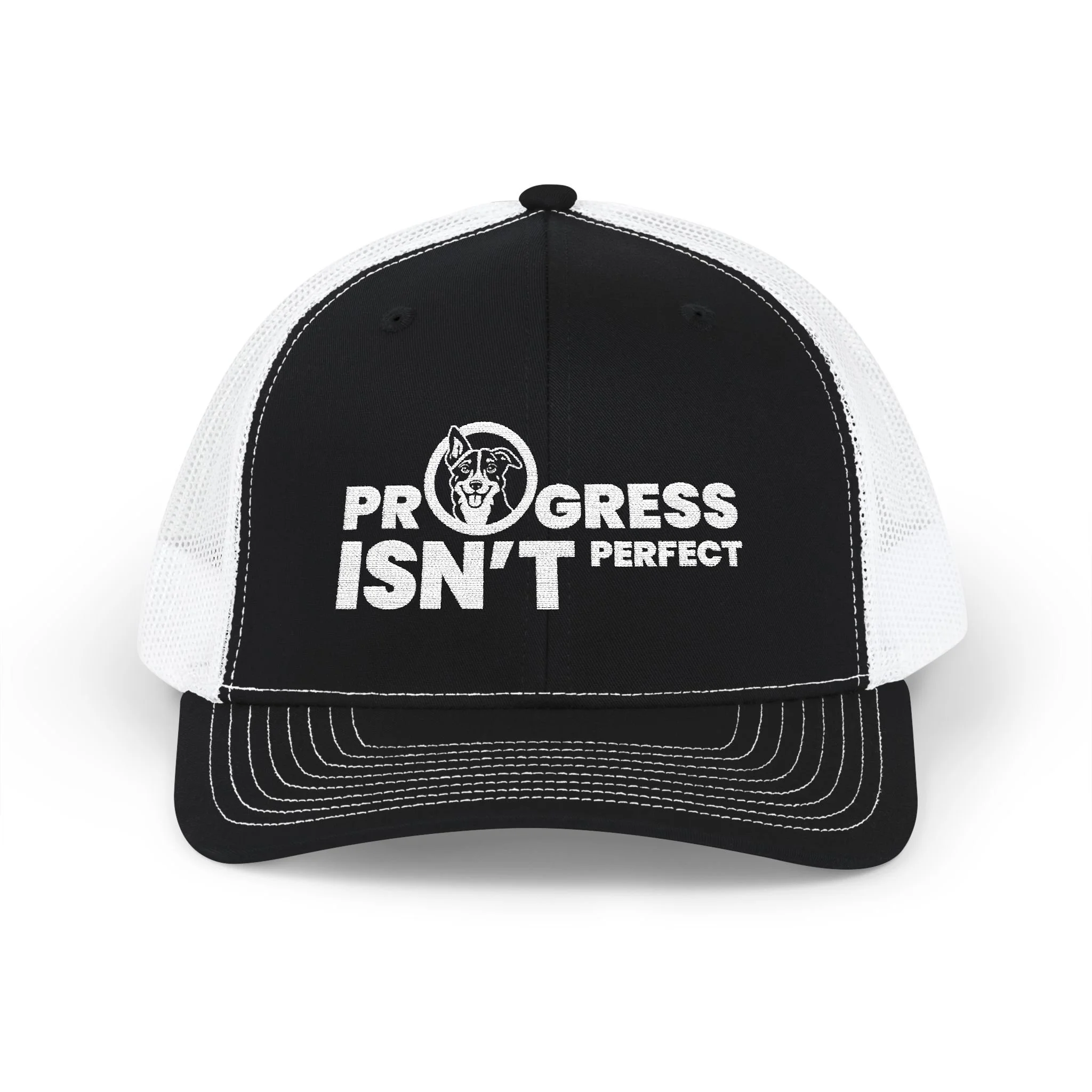 Progress Isn't Perfect Snapback Trucker Cap