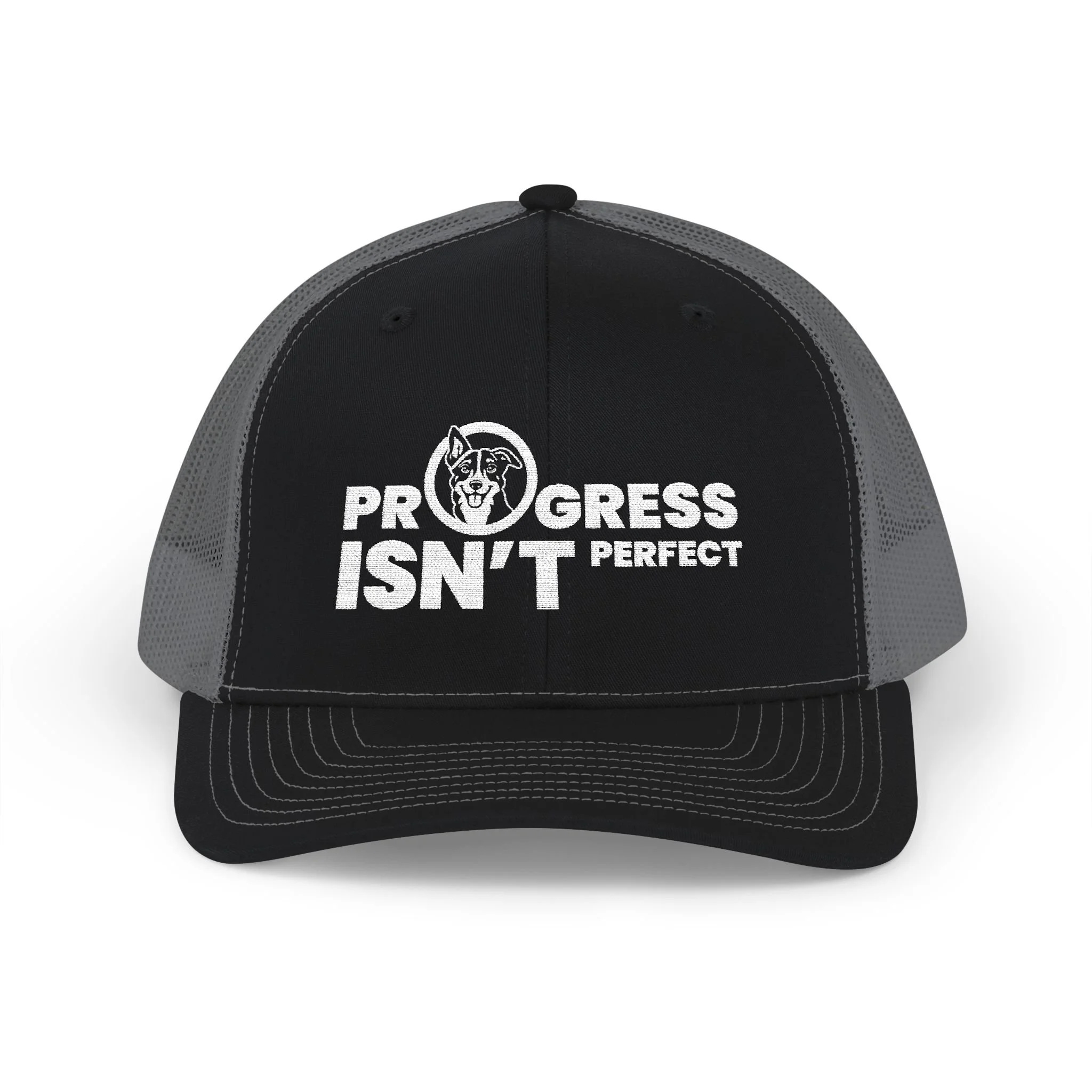 Progress Isn't Perfect Snapback Trucker Cap