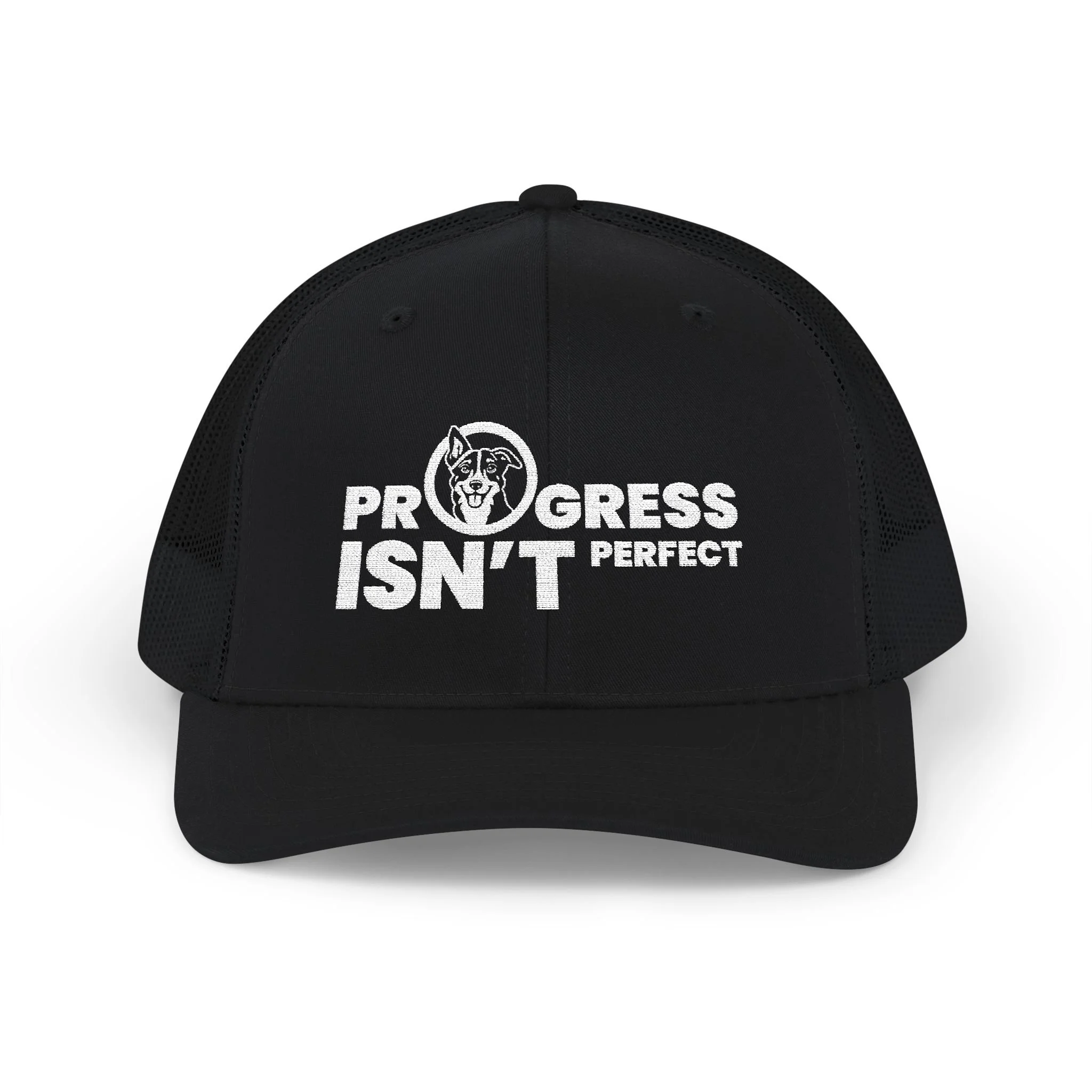 Progress Isn't Perfect Snapback Trucker Cap
