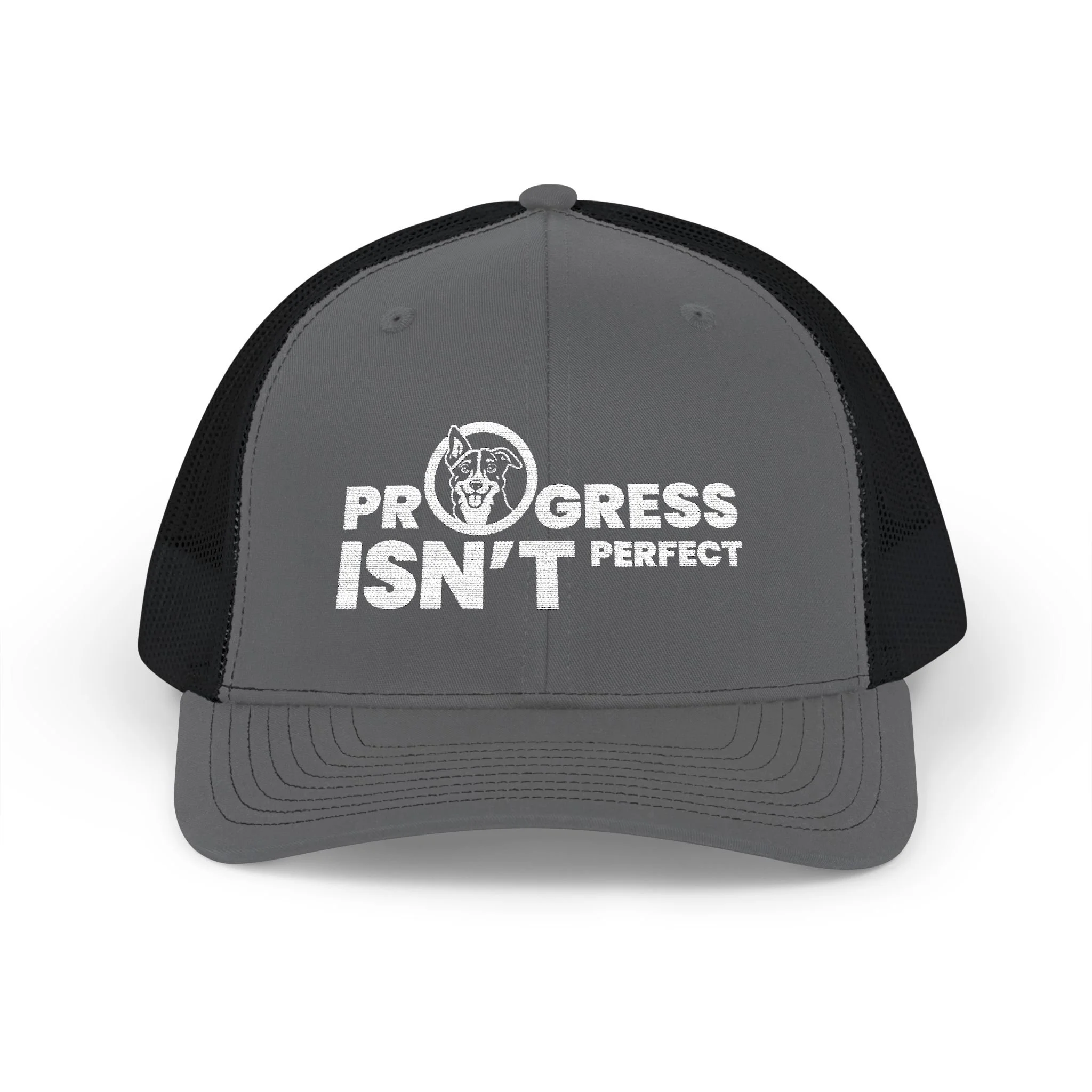 Progress Isn't Perfect Snapback Trucker Cap