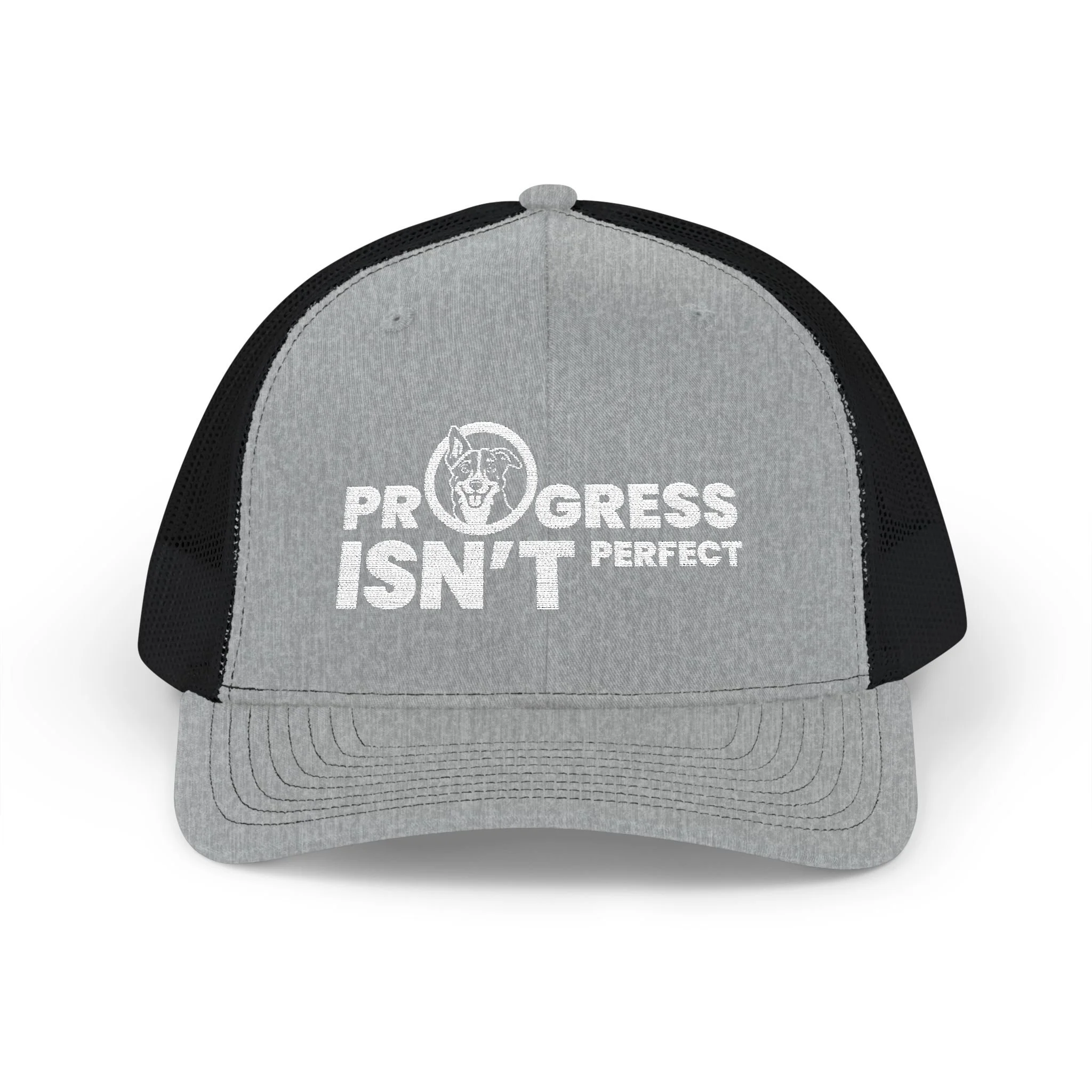 Progress Isn't Perfect Snapback Trucker Cap