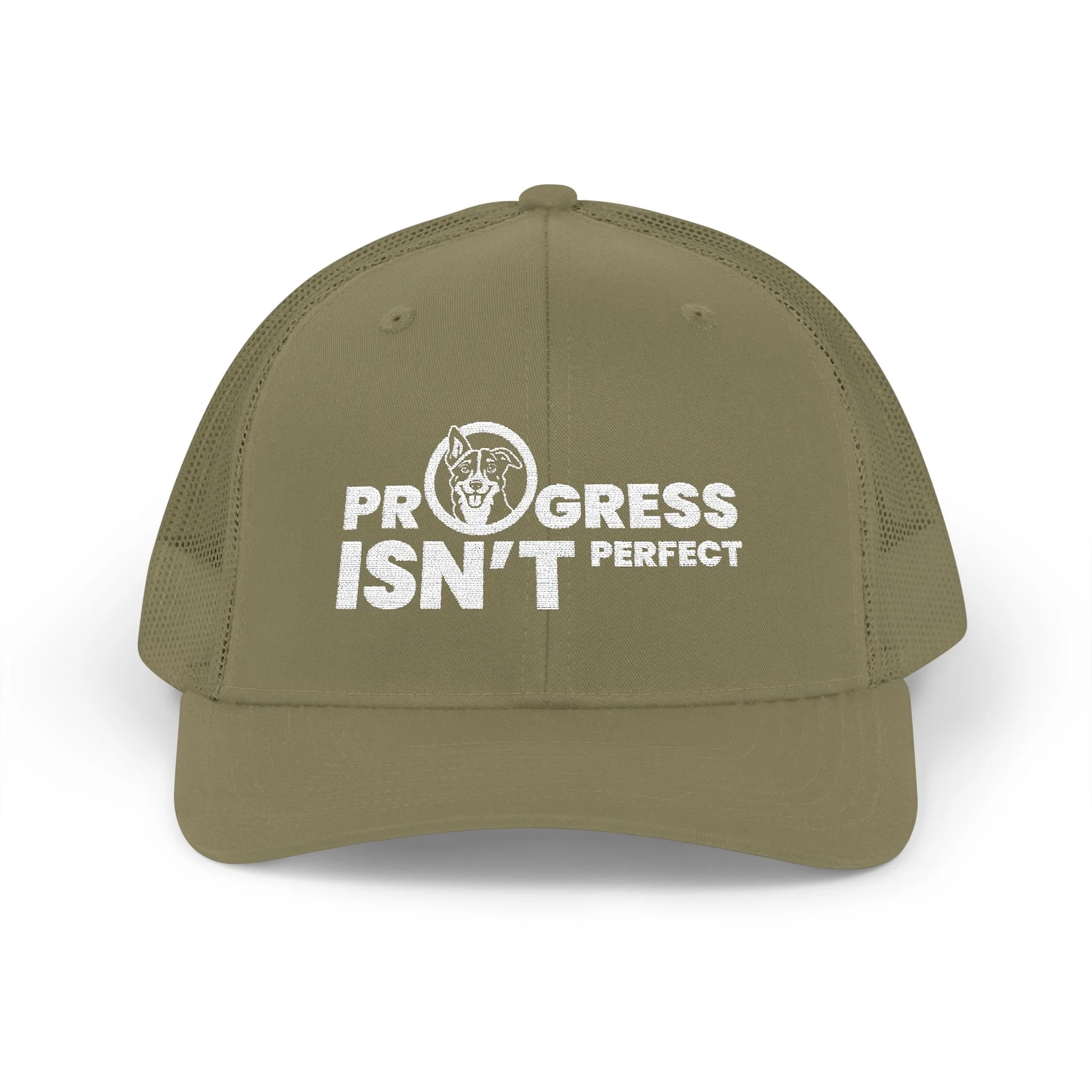 Progress Isn't Perfect Snapback Trucker Cap