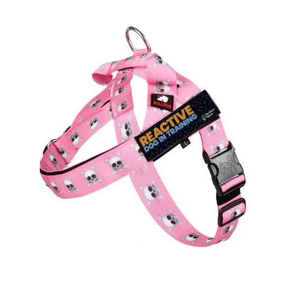 Reactive_BH Harness_Pink Skulls.jpg