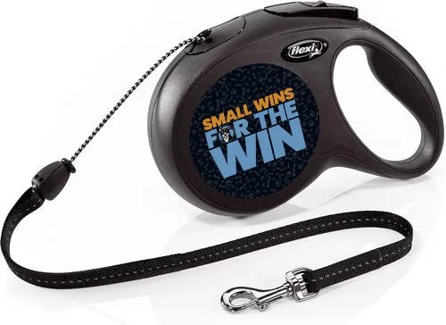 Flexi Retractable Leash with High-Vis Message