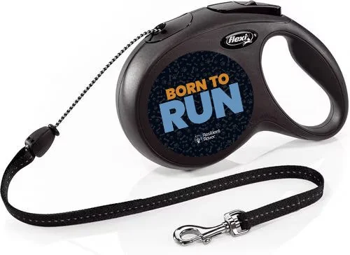 Flexi Retractable Leash with High-Vis Message