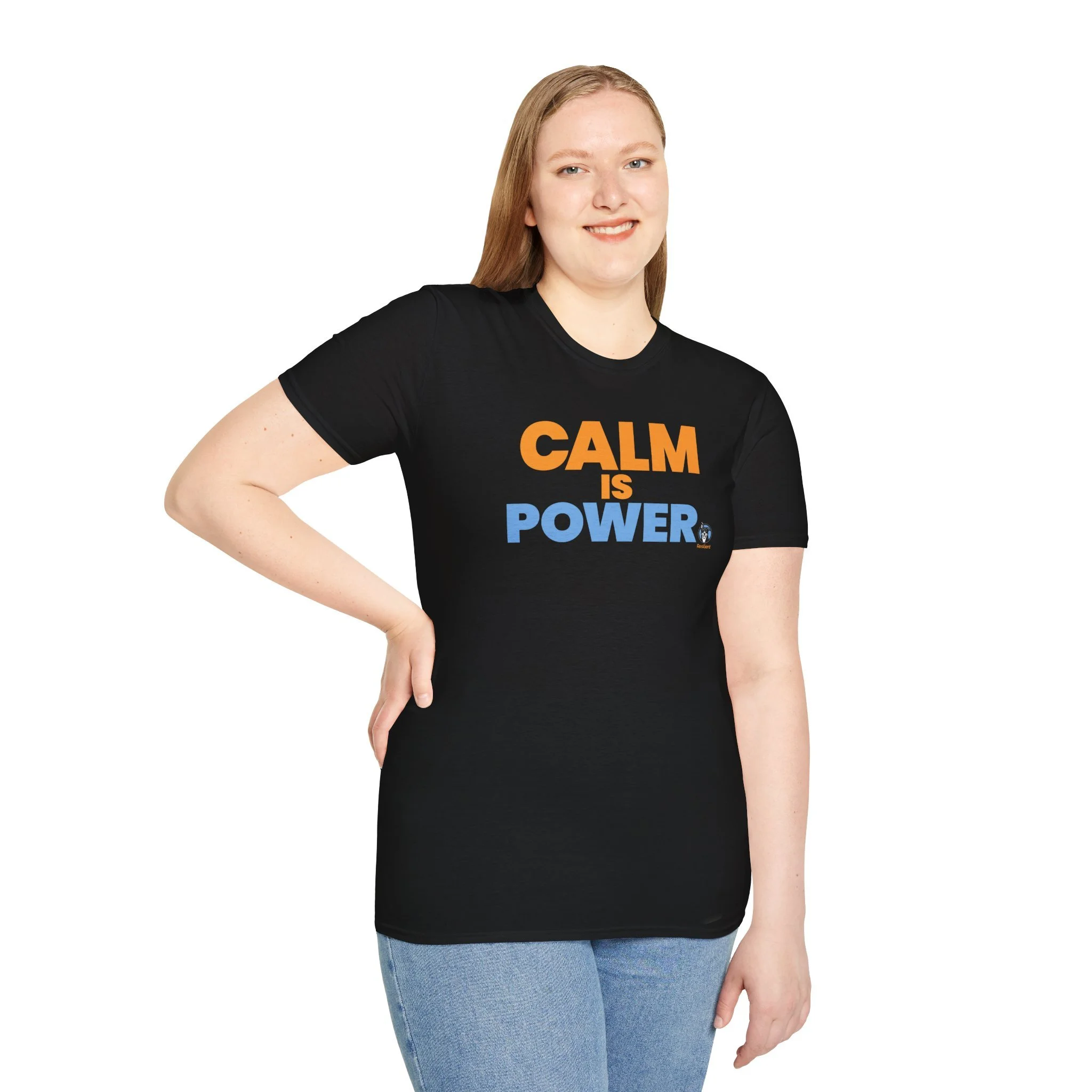 Calm Is Power Lightweight Crew-neck Unisex T-Shirt