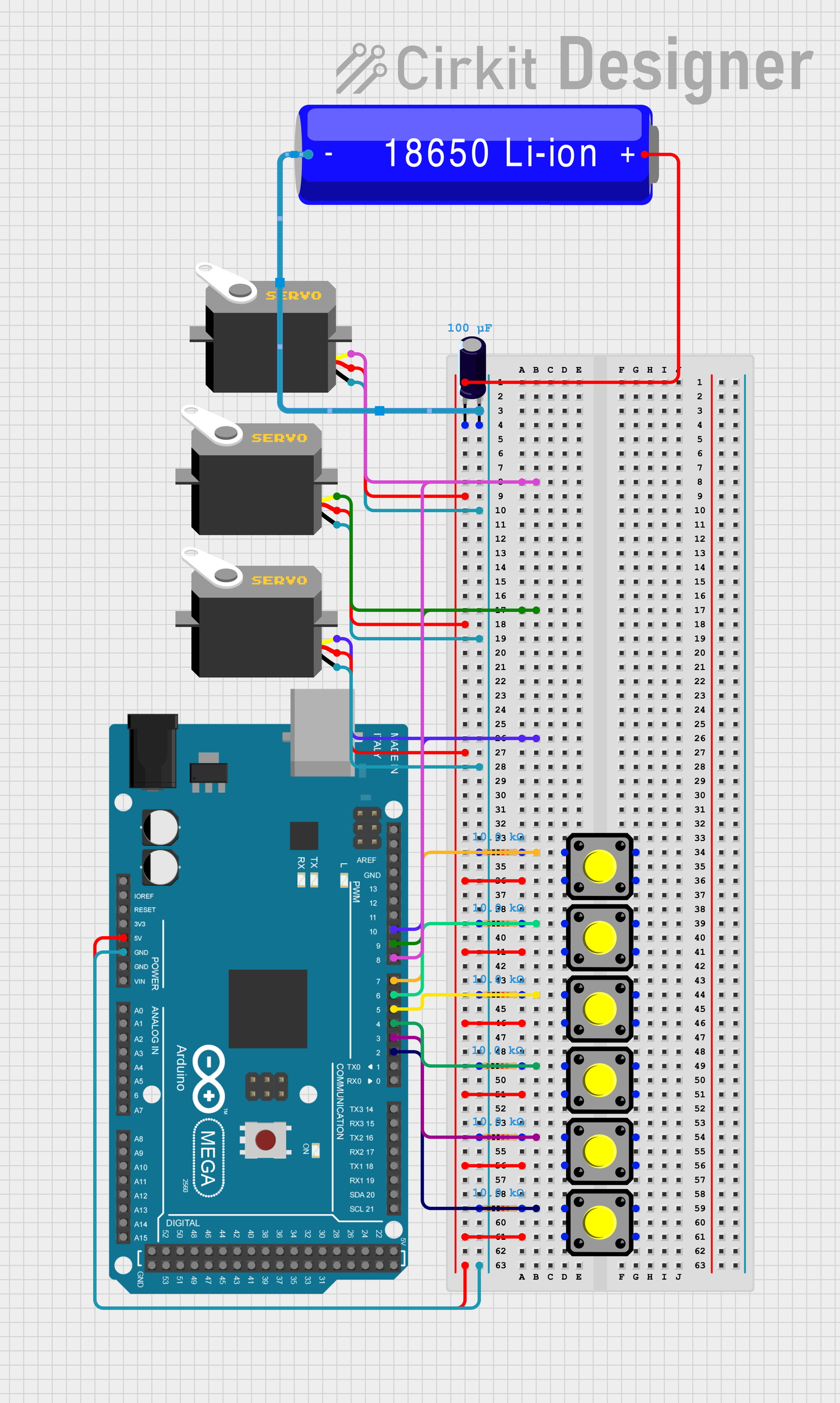 Grab and Go: Control a Robotic Claw Arm with Push Buttons and Arduino ...