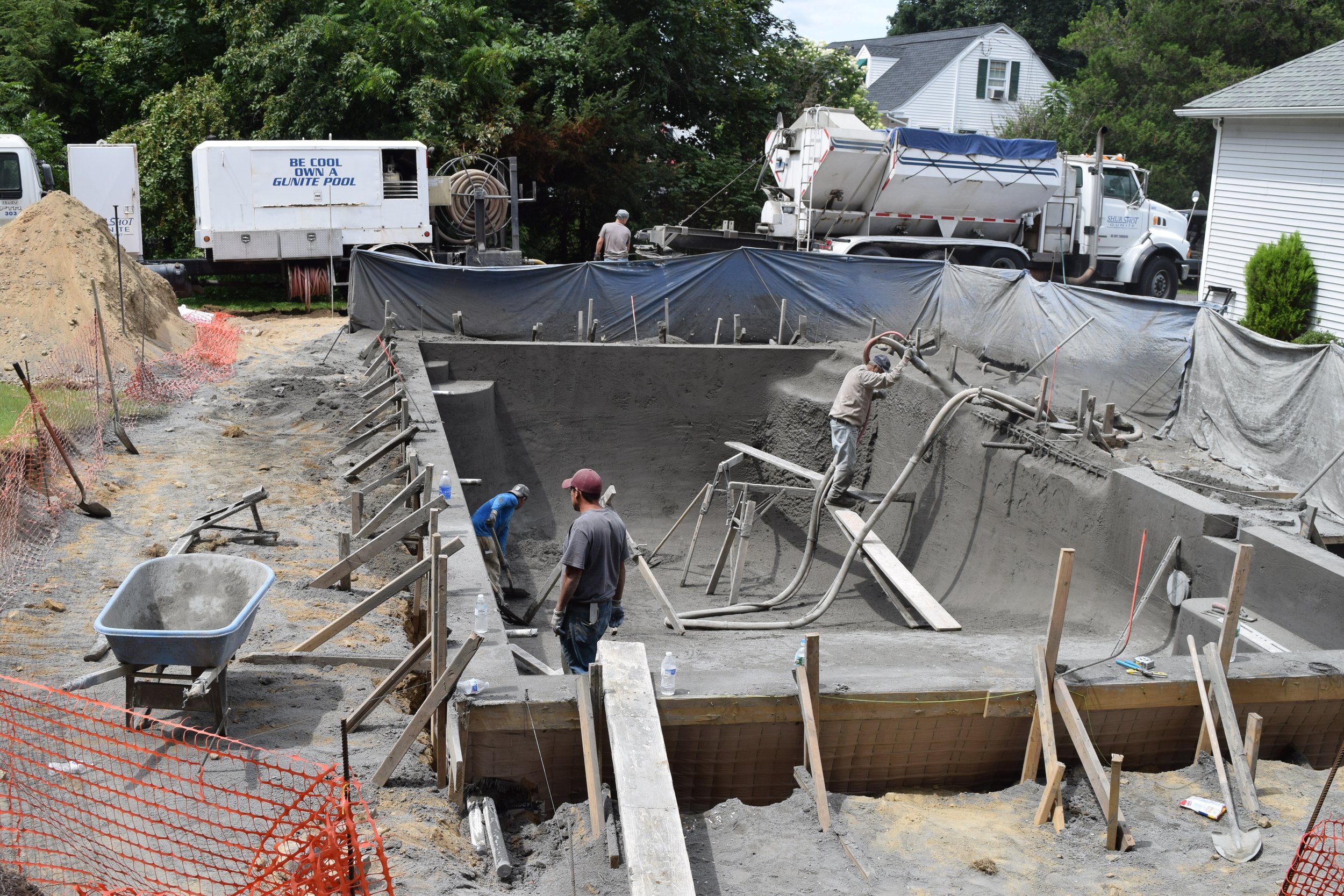 Gunite Construction Company — Shurshot Gunite Pools
