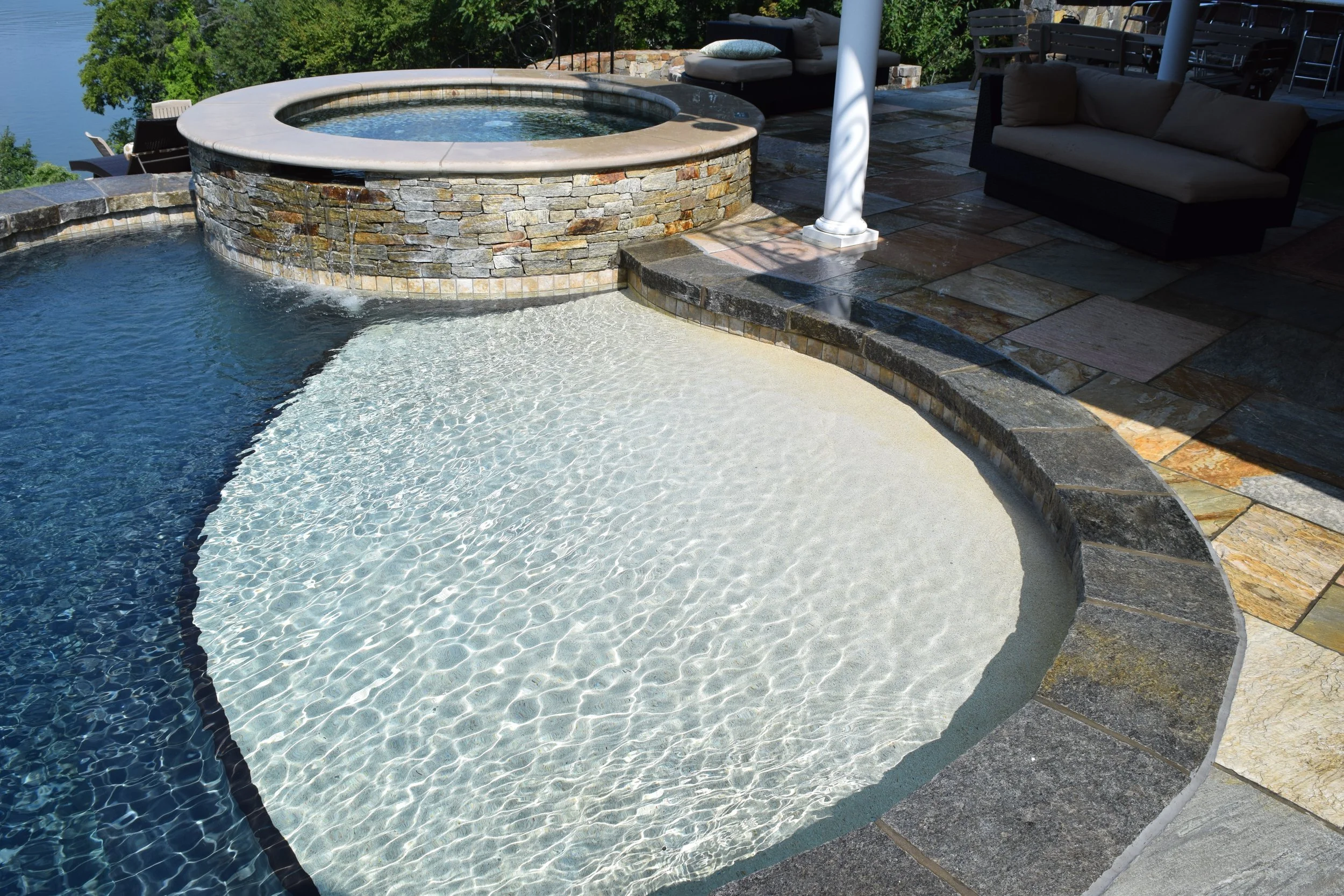 Beach entry w-raised spa copy.JPG