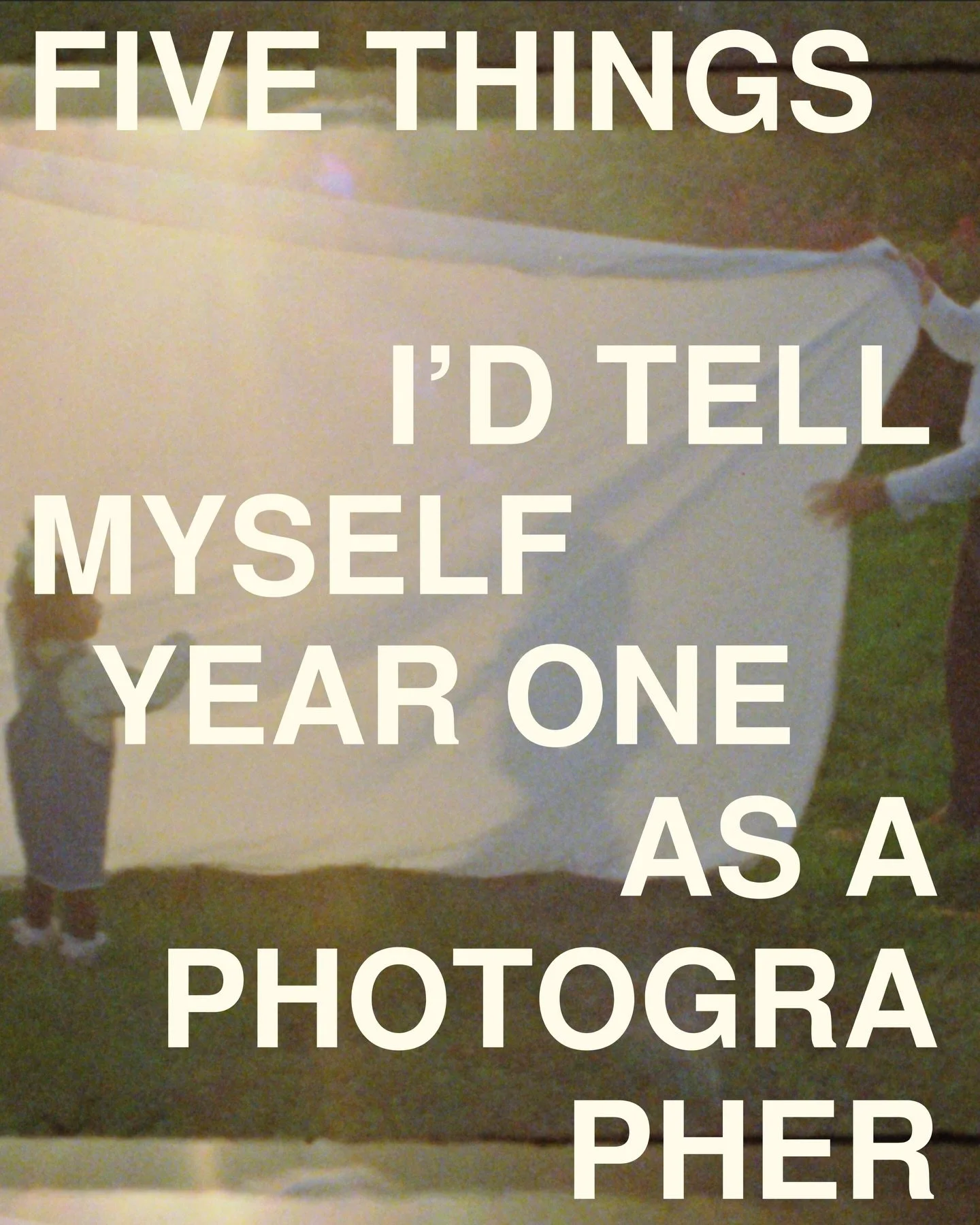 I mean seriously. Still keeping this in mind after over a decade in this career! What else would you add?