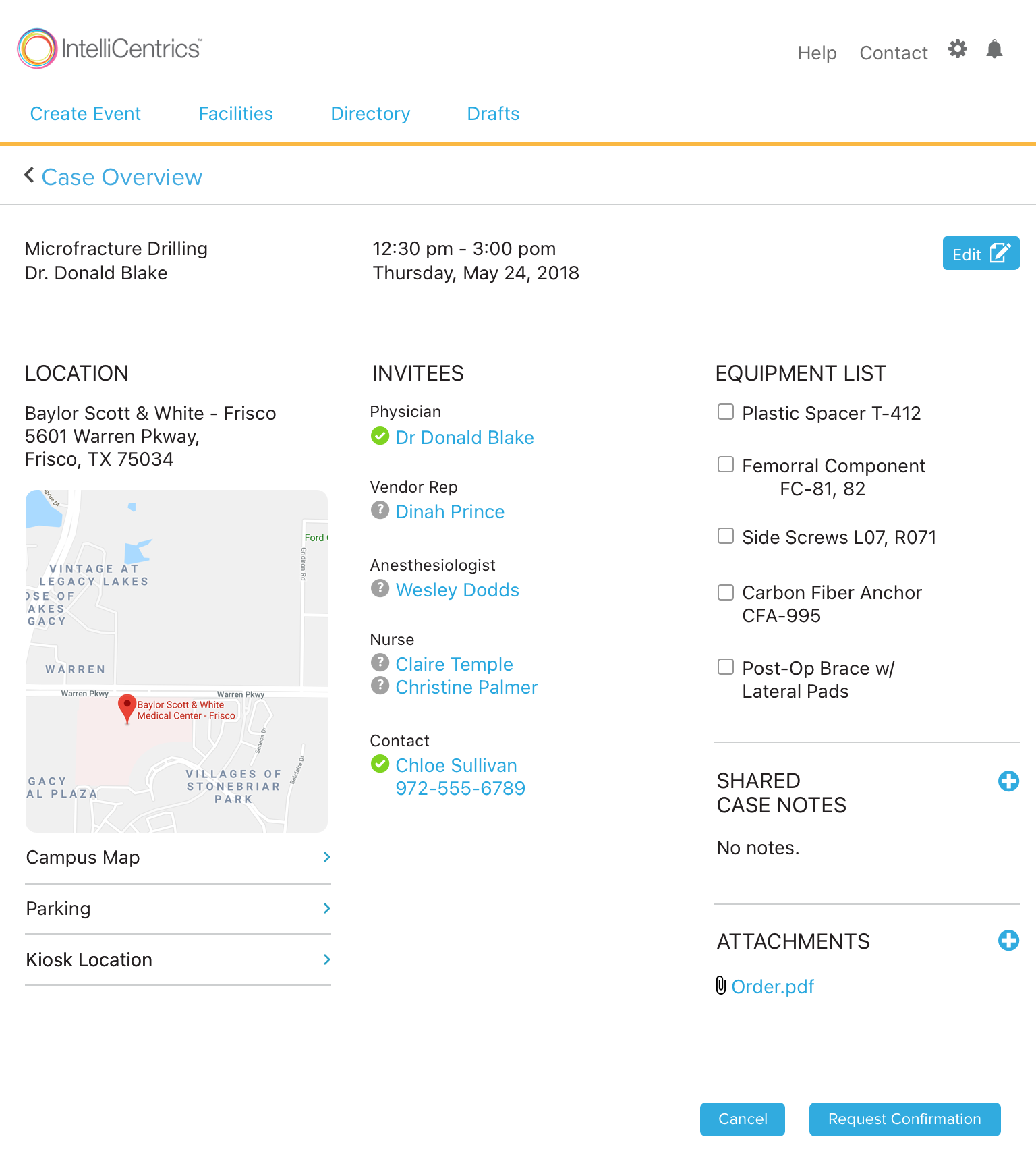 A scheduler's view of a case
