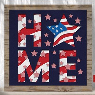 HOME Cardstock Sign