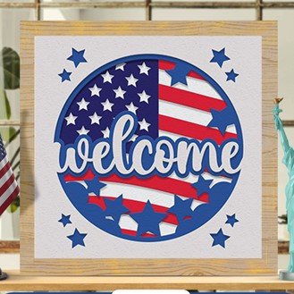 WELCOME Cardstock Sign