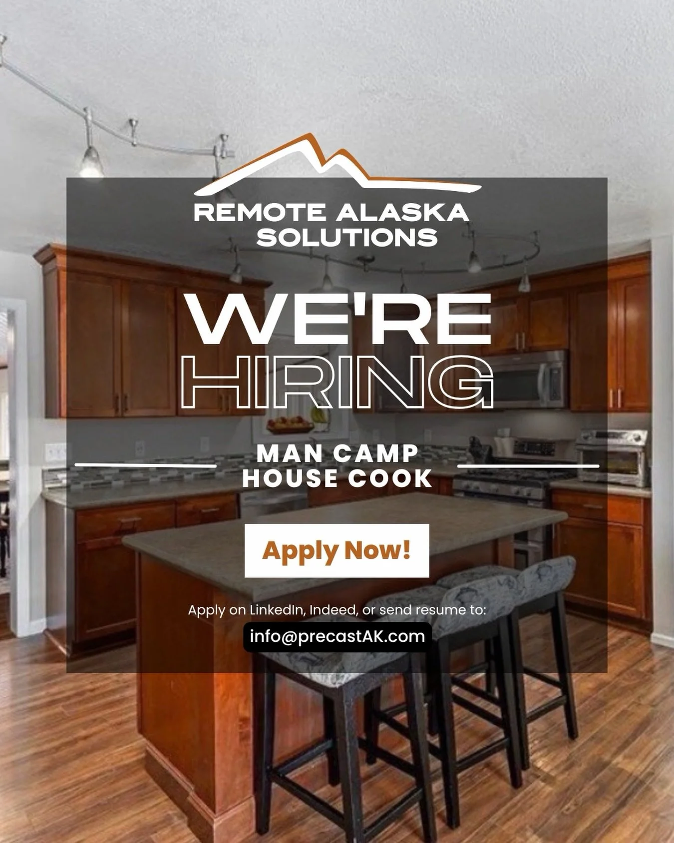 We&rsquo;re hiring a Crew Cook in Kenai, AK! 👨&zwj;🍳

As construction continues at the @alaskaprecastsolutions plant, we&rsquo;re looking for a dependable cook to help keep our crew well-fed and fueled for the work ahead.

This seasonal position ru