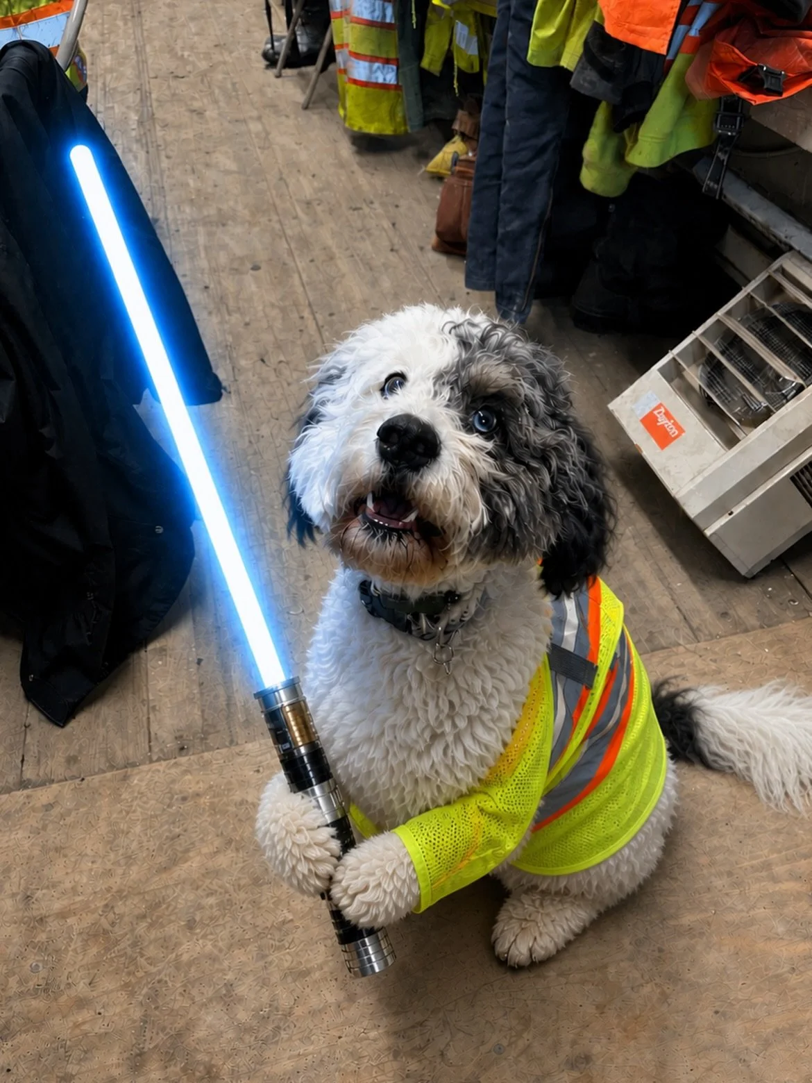 Merle the Jedi reporting for duty. 
May the 4th be with you!