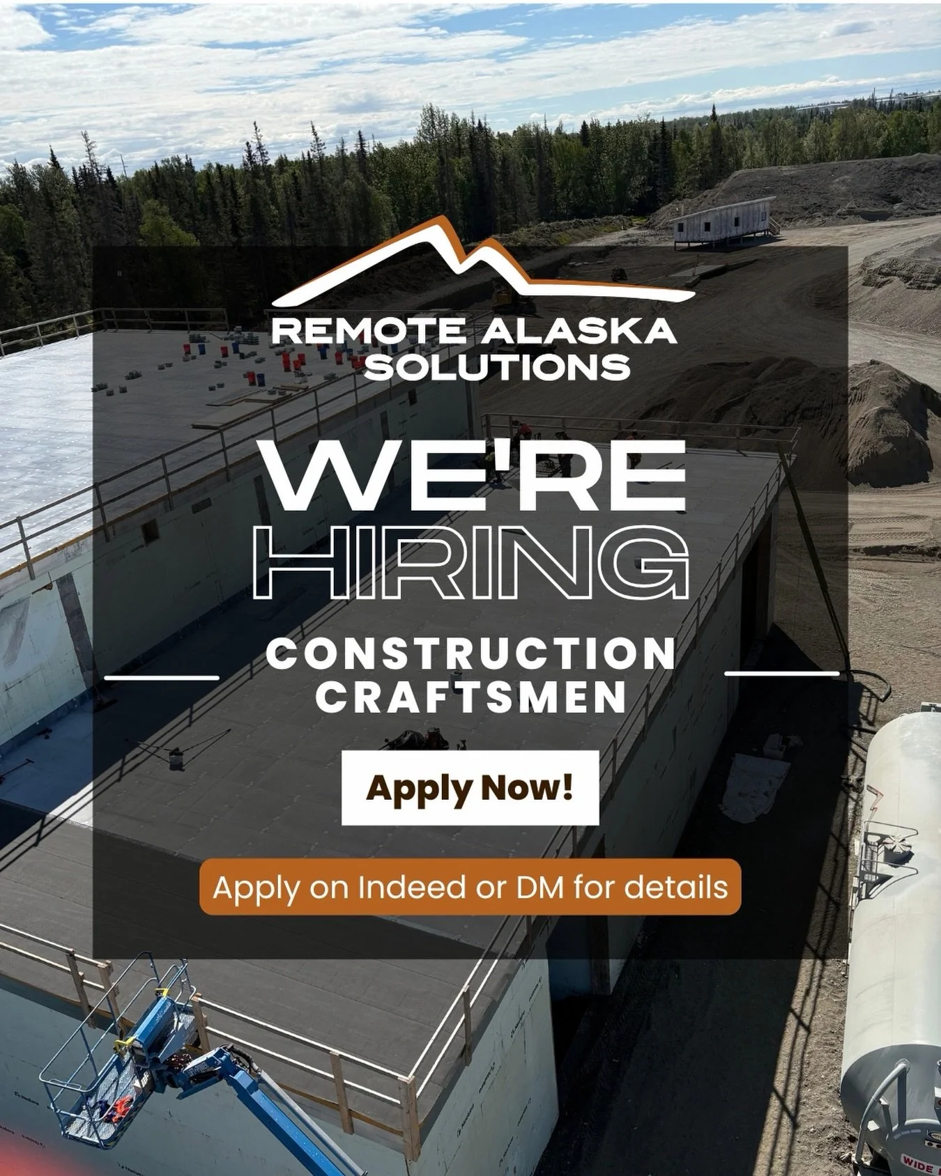 🚨 NOW HIRING: 6&ndash;10+ CONSTRUCTION CRAFTSMEN | NIKISKI

Remote Alaska Solutions is ramping up manpower for the final construction push at the @alaskaprecastsolutions manufacturing facility &mdash; and we&rsquo;re looking for experienced local Ke