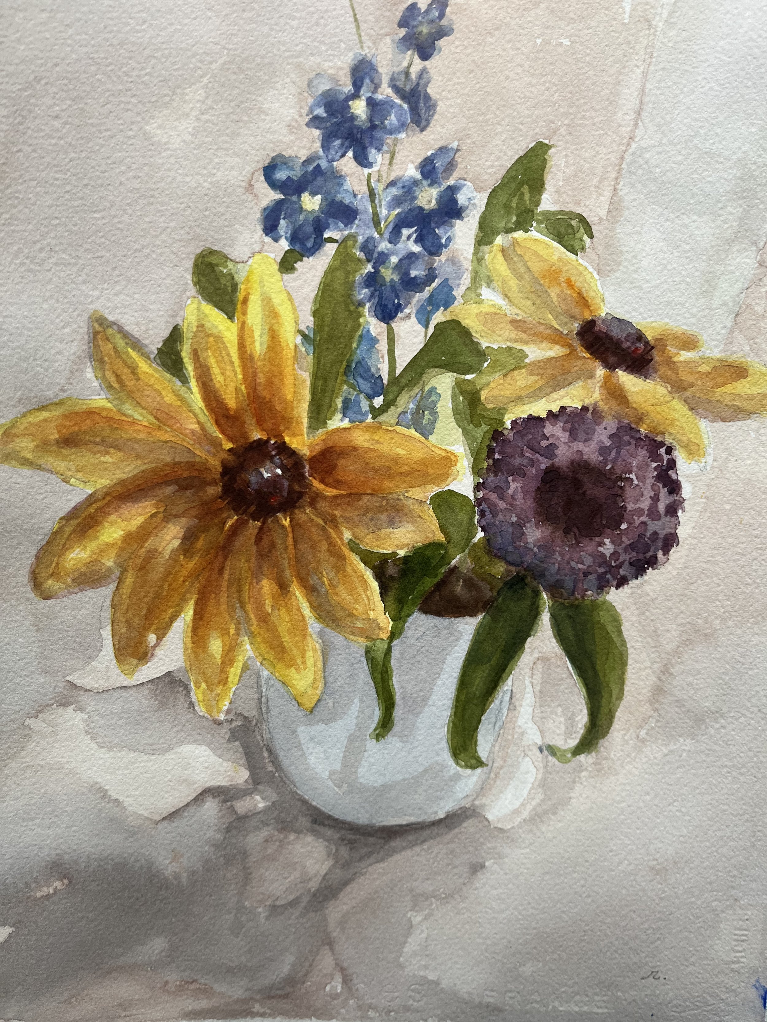 Watercolor Flowers at the Botanic