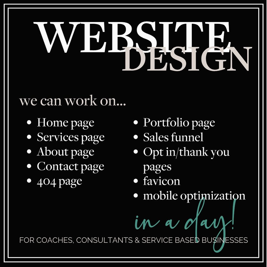 Building a website can be a daunting and overwhelming experience.  That&rsquo;s why I&rsquo;m here to help. Whether it is a new website or an update to an old one, let me take the work off your plate so you can focus on your business.  It&rsquo;s tim