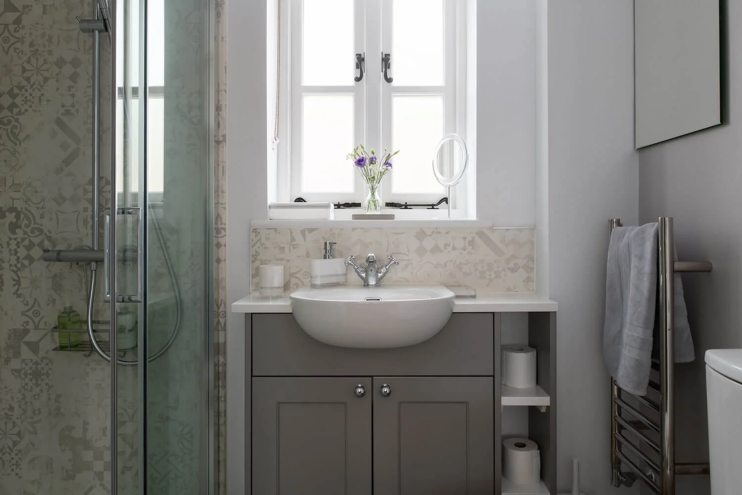 Modern downstairs shower room