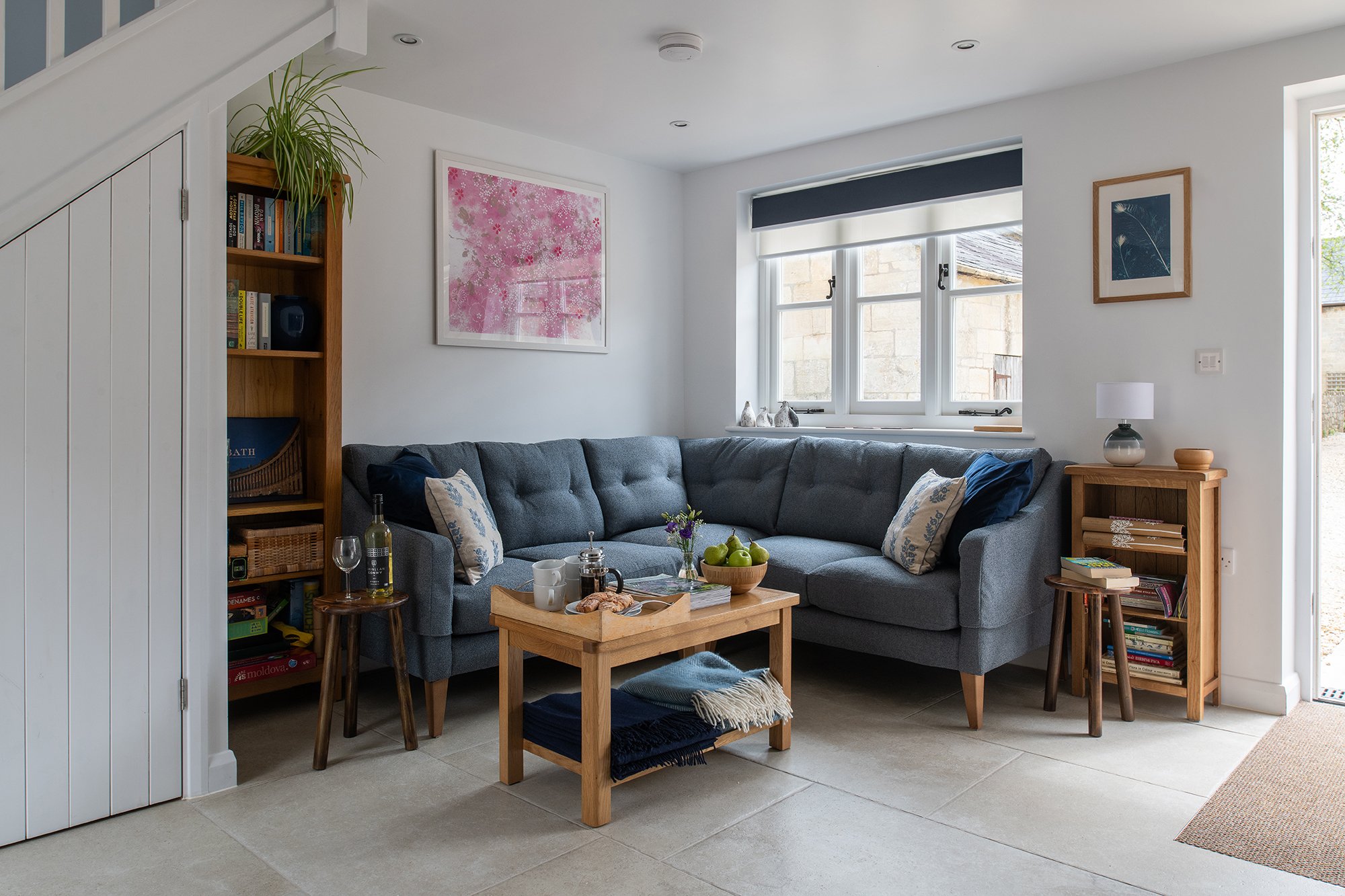 Comfy corner sofa in the sitting area