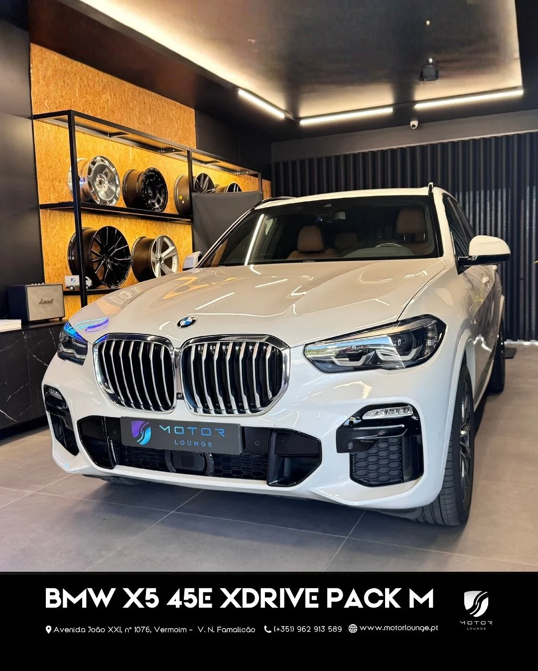 BMW X5 45e 
Viatura de 2020
Híbrida Plug In 
Nacional
Históricos de manutenção BMW 
79000km
394cv
🌐 www.motorlounge.pt 
Possibilidade de financiamento✅
Contacte-nos para mais informações 📲 962 913 589
?
