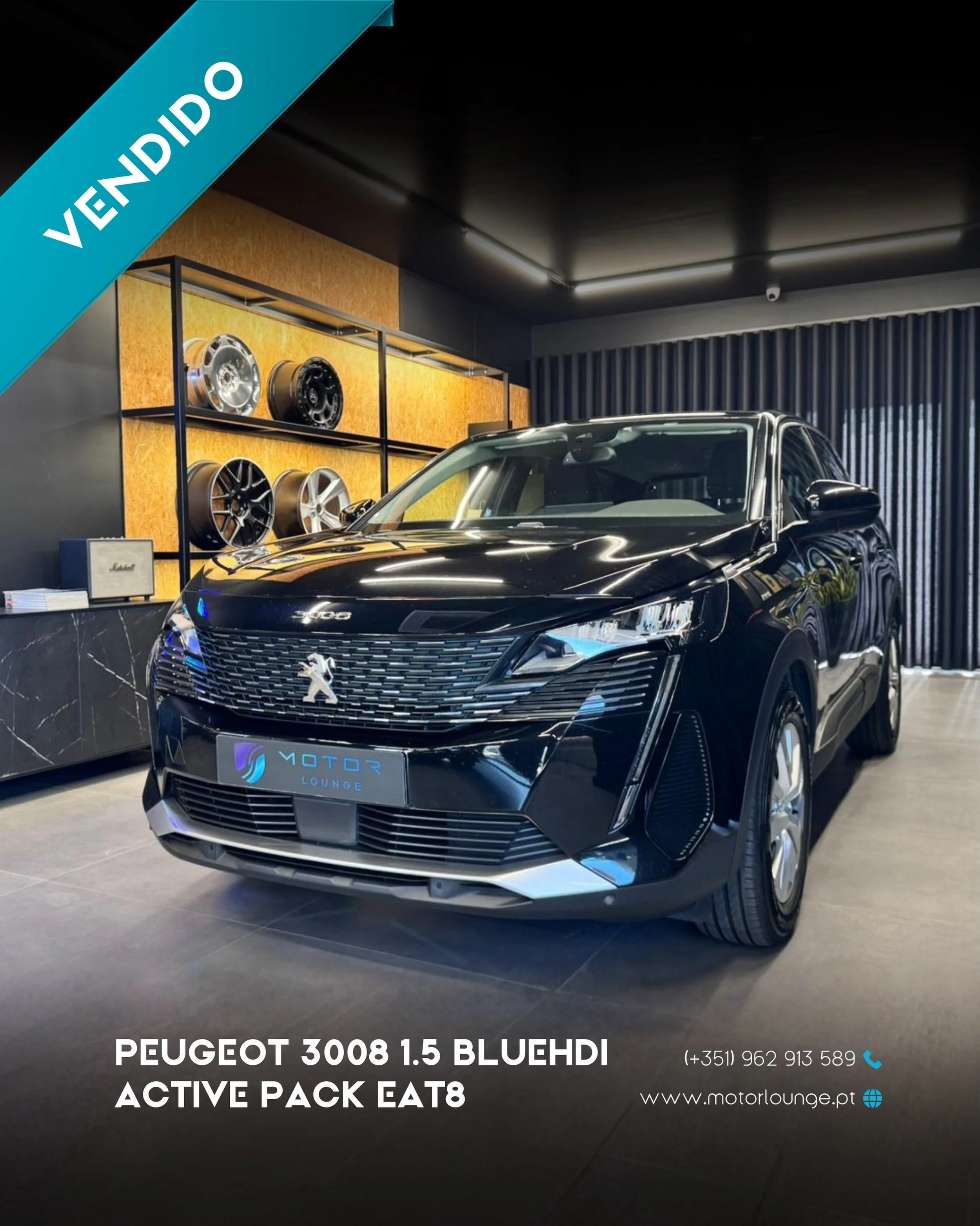 Obrigado pela confian&ccedil;a 🤝

Peugeot 5008 1.5 Blue HDI EAT8 ✅

Consulte todo o nosso stock em www.motorlounge.pt 🌐

Contacte-nos para mais informa&ccedil;&otilde;es 📲 962 913 589
📍Avenida Jo&atilde;o XXI, n&ordm; 1076, Vermoim &ndash; V.N. F