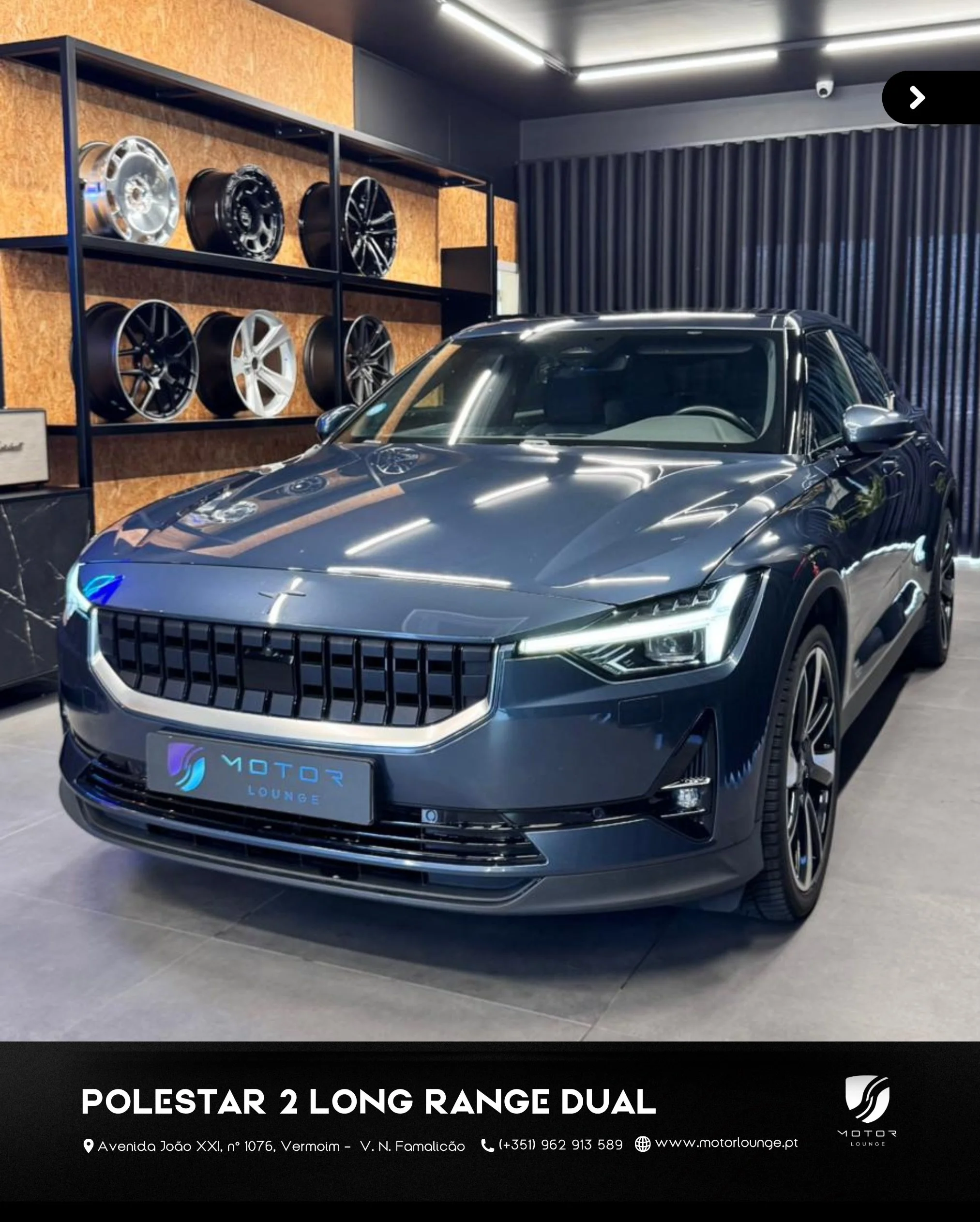 Dispon&iacute;vel ✅🏎️

O Polestar 2 Dual Motor Long Range foi o modelo de lan&ccedil;amento que colocou a marca (nascida como uma divis&atilde;o de performance da Volvo) no mapa dos el&eacute;tricos premium, rivalizando diretamente com o Tesla Model
