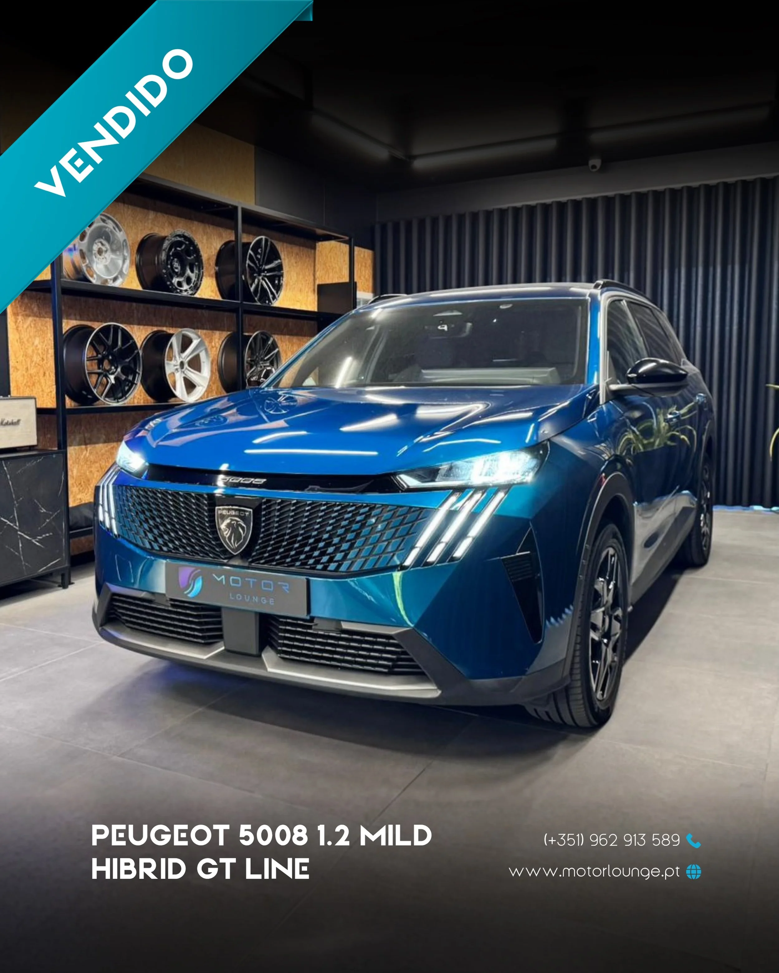 Obrigado pela confian&ccedil;a 🤝

Peugeot 5008 1.2 Mild Hibrid GT Line ✅

Consulte todo o nosso stock em www.motorlounge.pt 🌐

Contacte-nos para mais informa&ccedil;&otilde;es 📲 962 913 589
📍Avenida Jo&atilde;o XXI, n&ordm; 1076, Vermoim &ndash; 