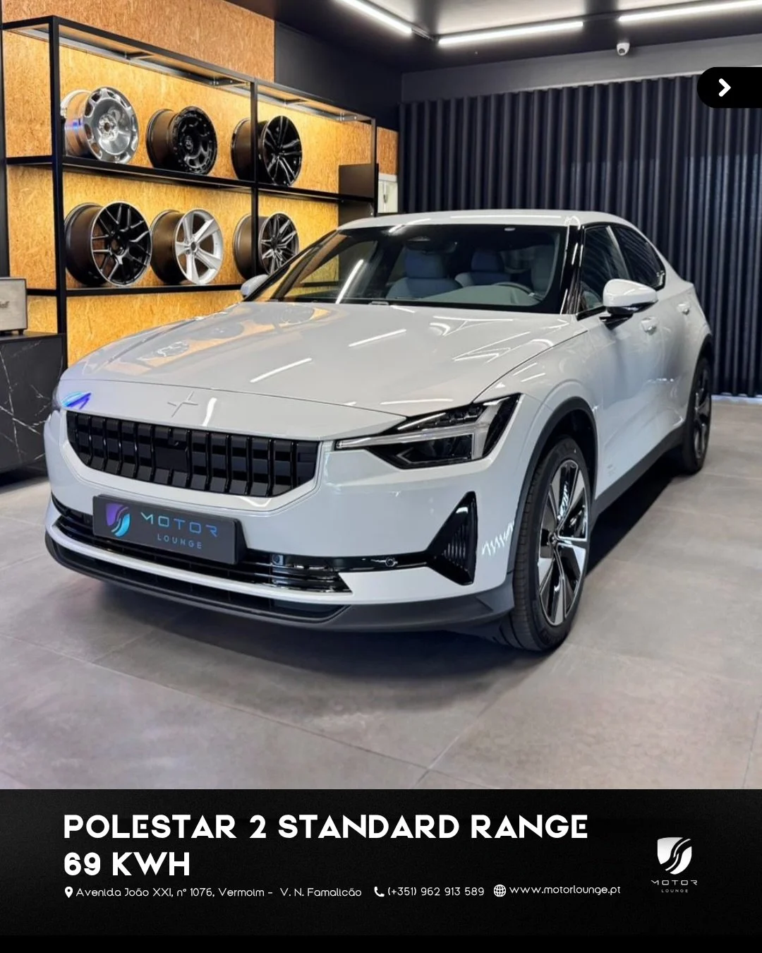 Dispon&iacute;vel ✅

Polestar 2 Standard Range 69kw/h

Procura um el&eacute;trico que foge totalmente ao &oacute;bvio? O Polestar 2 combina o ADN de seguran&ccedil;a escandinavo com um design minimalista, futurista e uma din&acirc;mica de condu&ccedi