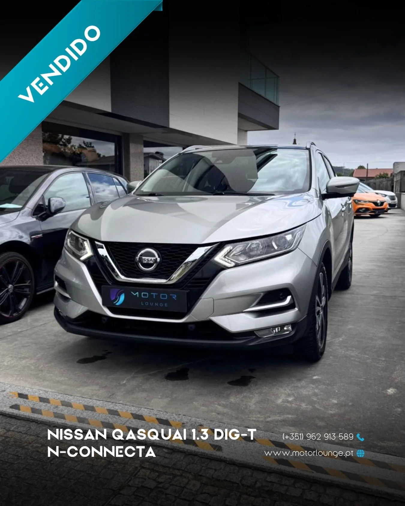 Obrigado pela confian&ccedil;a 🤝

Nissan Qashqai 1.3 DIG-T N-Connecta✅

Consulte todo o nosso stock em www.motorlounge.pt 🌐

Contacte-nos para mais informa&ccedil;&otilde;es 📲 962 913 589
📍Avenida Jo&atilde;o XXI, n&ordm; 1076, Vermoim &ndash; V.