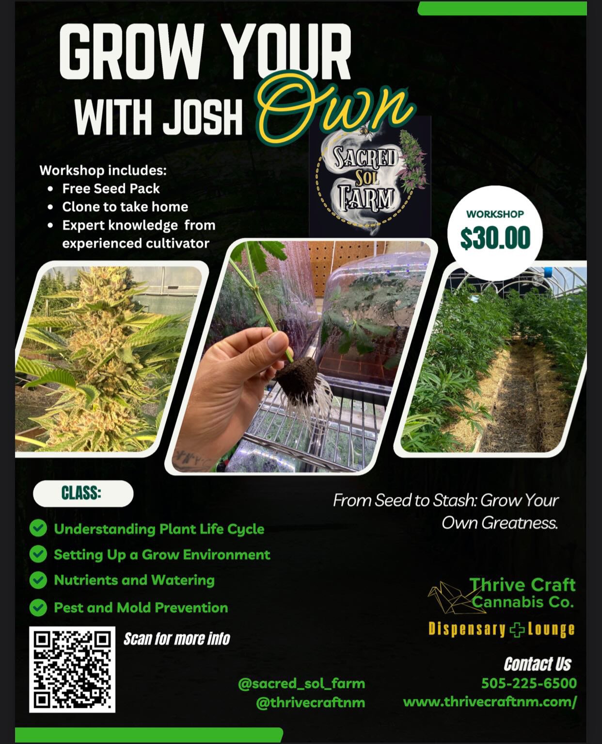 Thrive “Grown Your Own” series May 24th: 12-1pm w/ Q&A afterwards