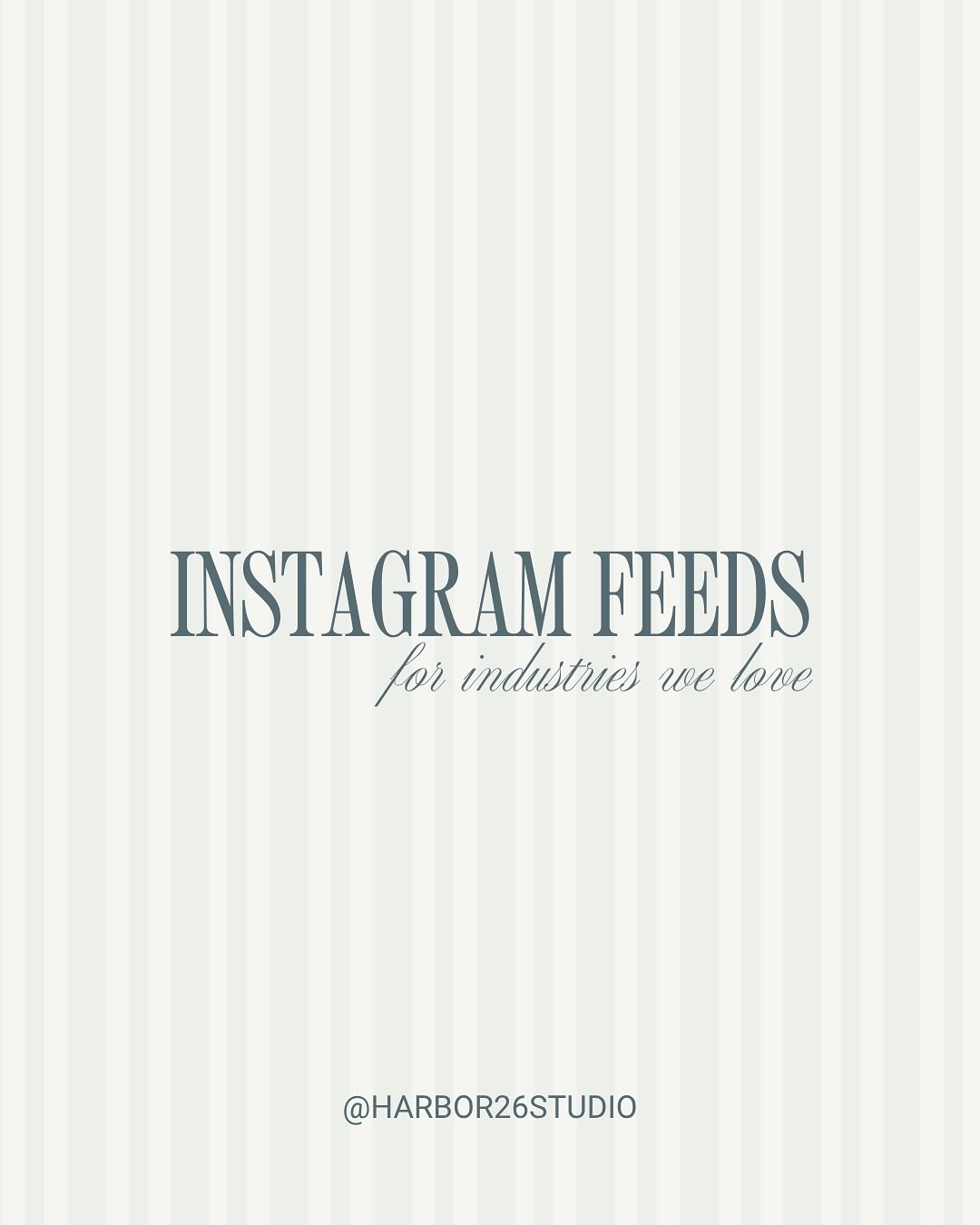 Instagram feeds for brands we love to work with (swipe to see)!

Your brand&rsquo;s first impression can mean the difference between docking a client or losing them at sea.

If your feed isn&rsquo;t grabbing attention or showing immediate value, you&