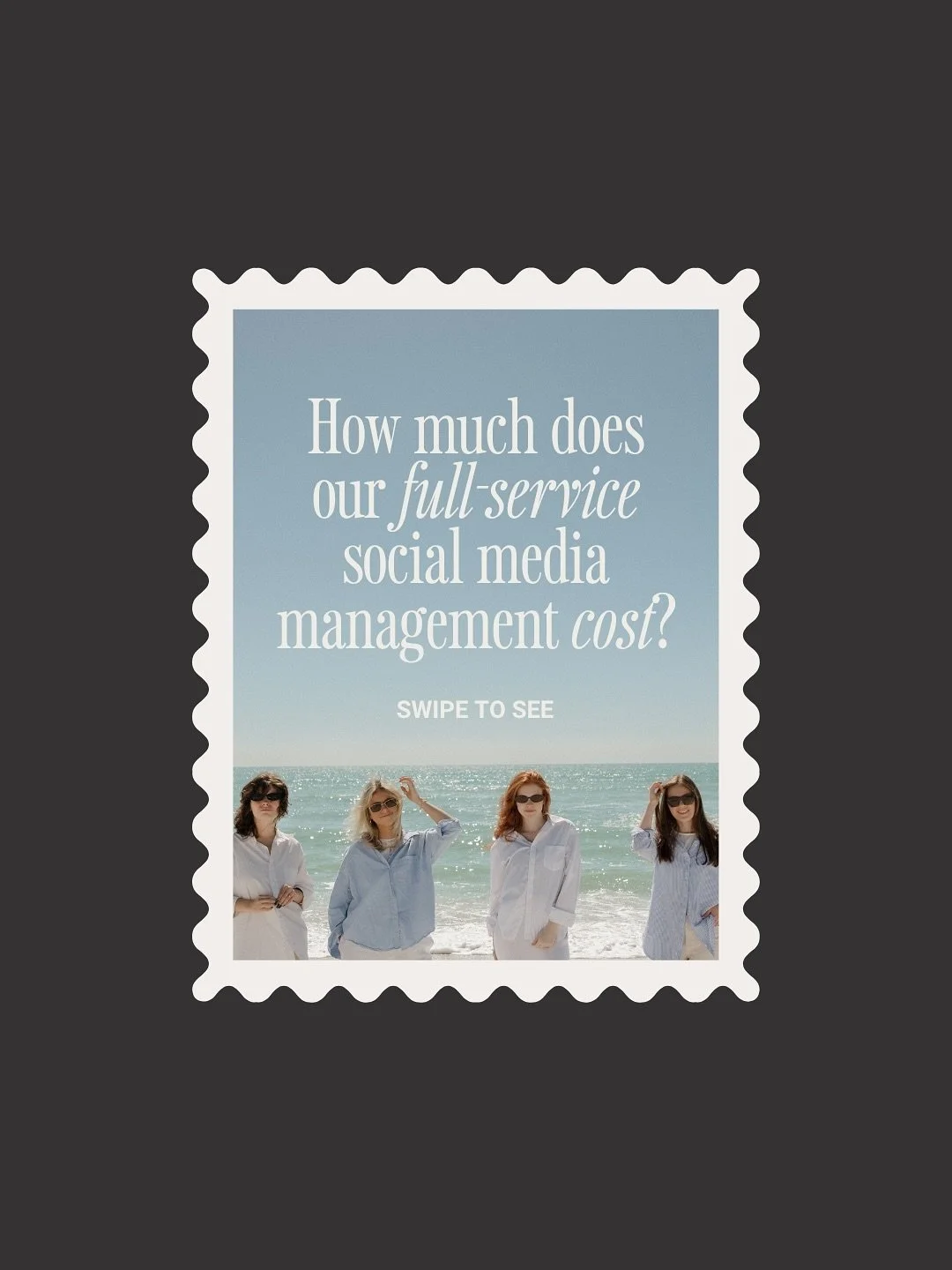 Wondering what it actually costs to have a social media team handle it all for you? We charge for the level of expertise, strategy, and custom work we provide

We close our books at the end of October for social media management, so book your discove