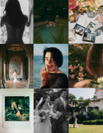 wedding photographer social media feed